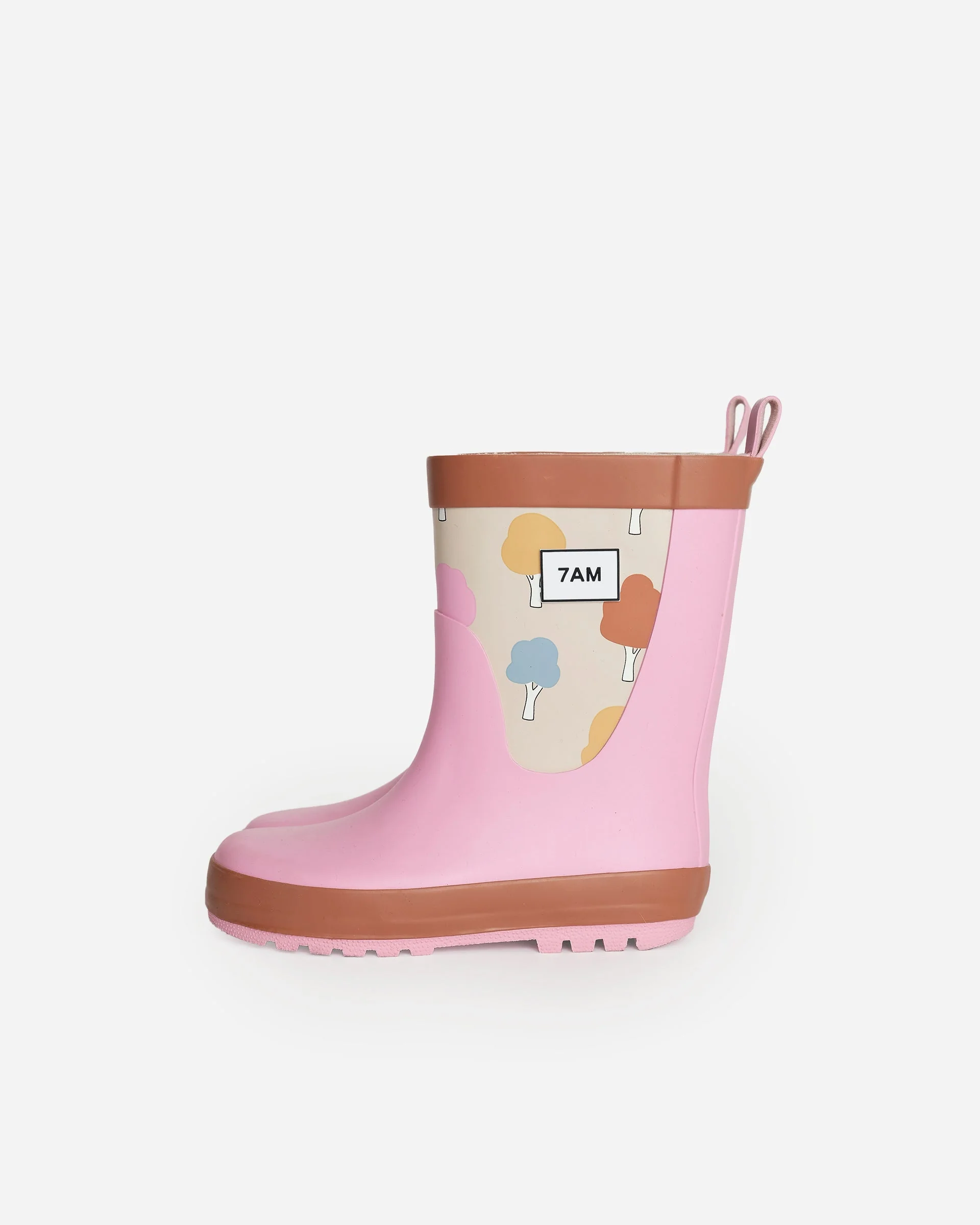 Rain Boots | Rainy Trees Beige - Image 3
