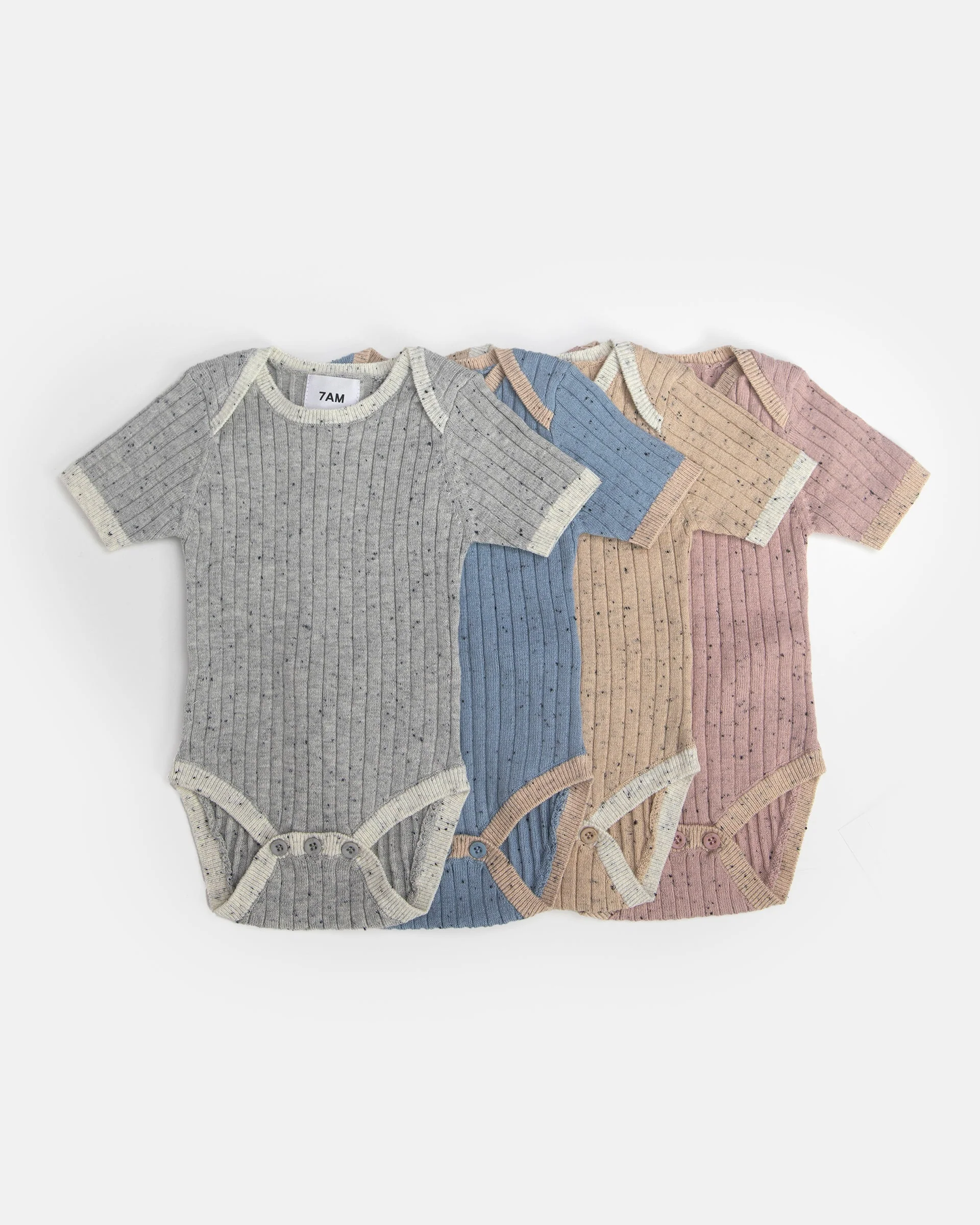 Short Sleeve Bodysuit - Hug Me | Oat - Image 4