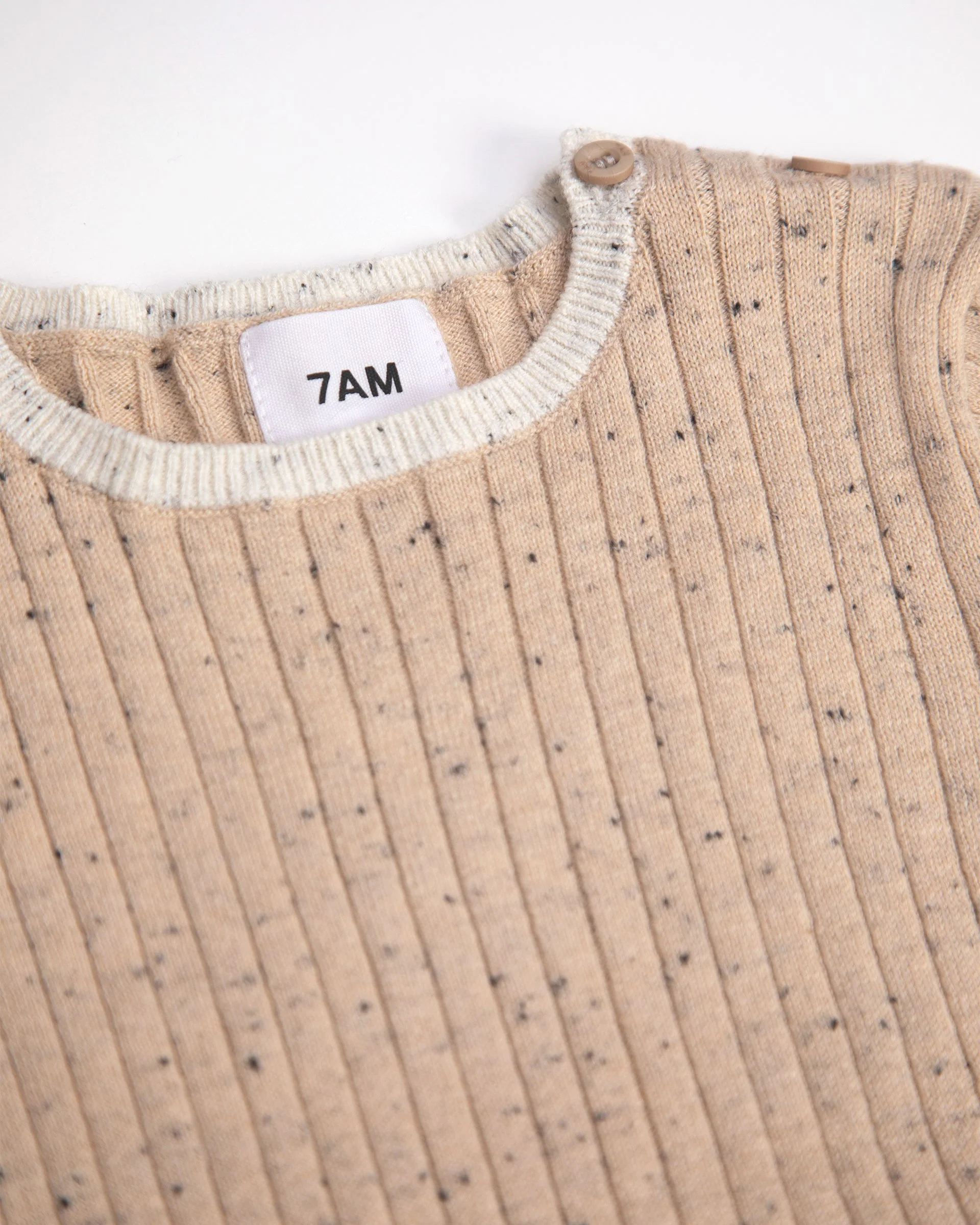 Short Sleeve Dress - Hug Me | Oat - Image 2
