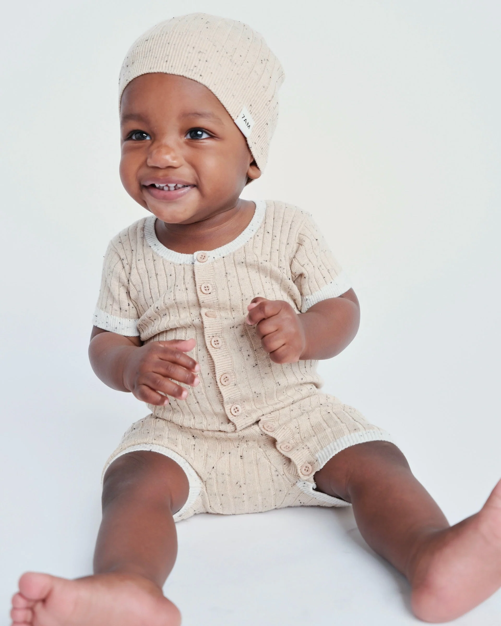 Short Sleeve Romper - Hug Me | Lake Blue - Image 2