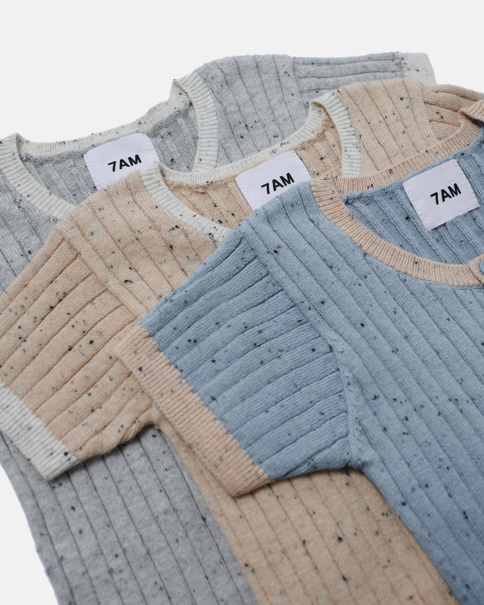 Short Sleeve Romper - Hug Me | Lake Blue - Image 3