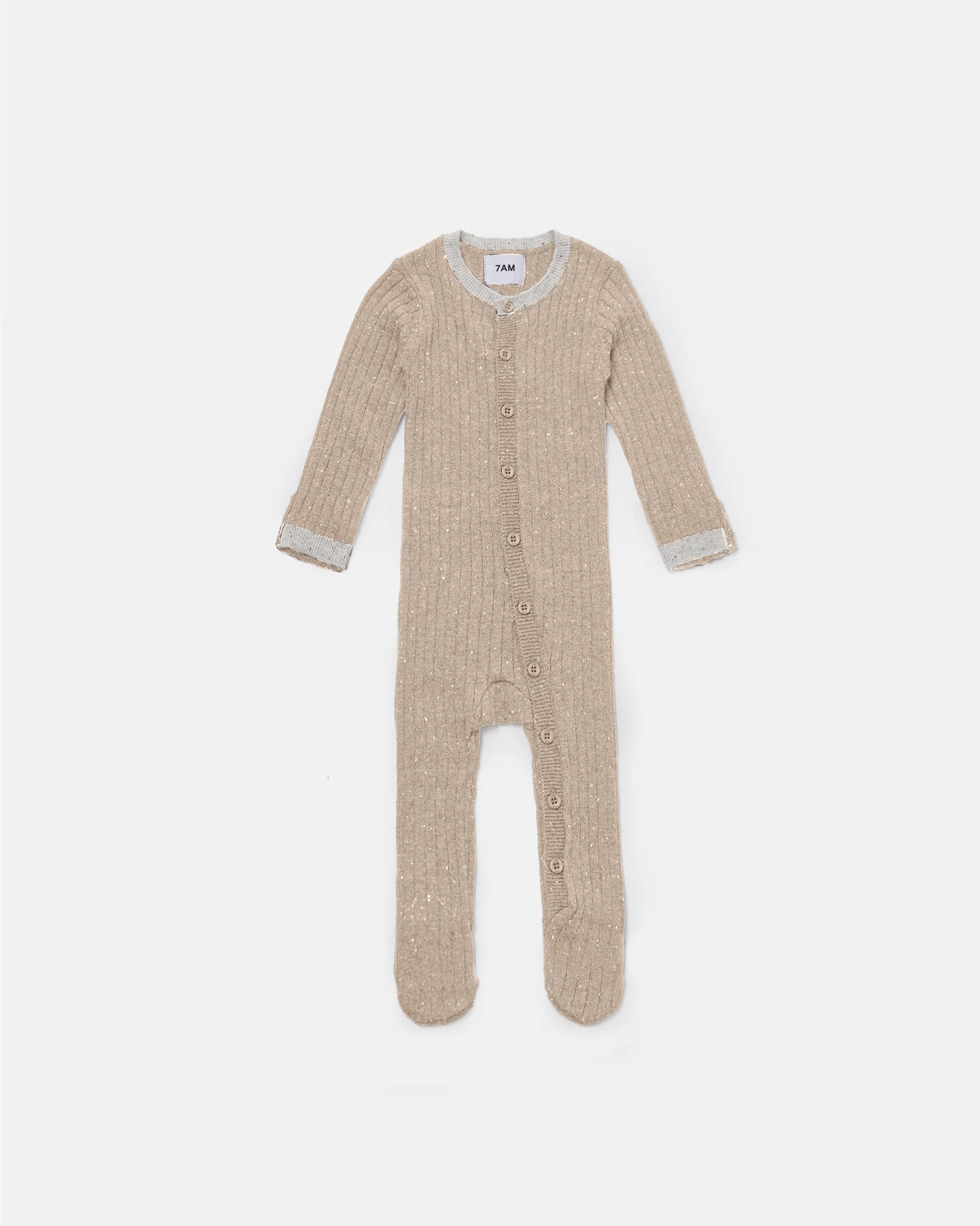 Long Sleeve Jumpsuit Footie - Hug Me | Oat