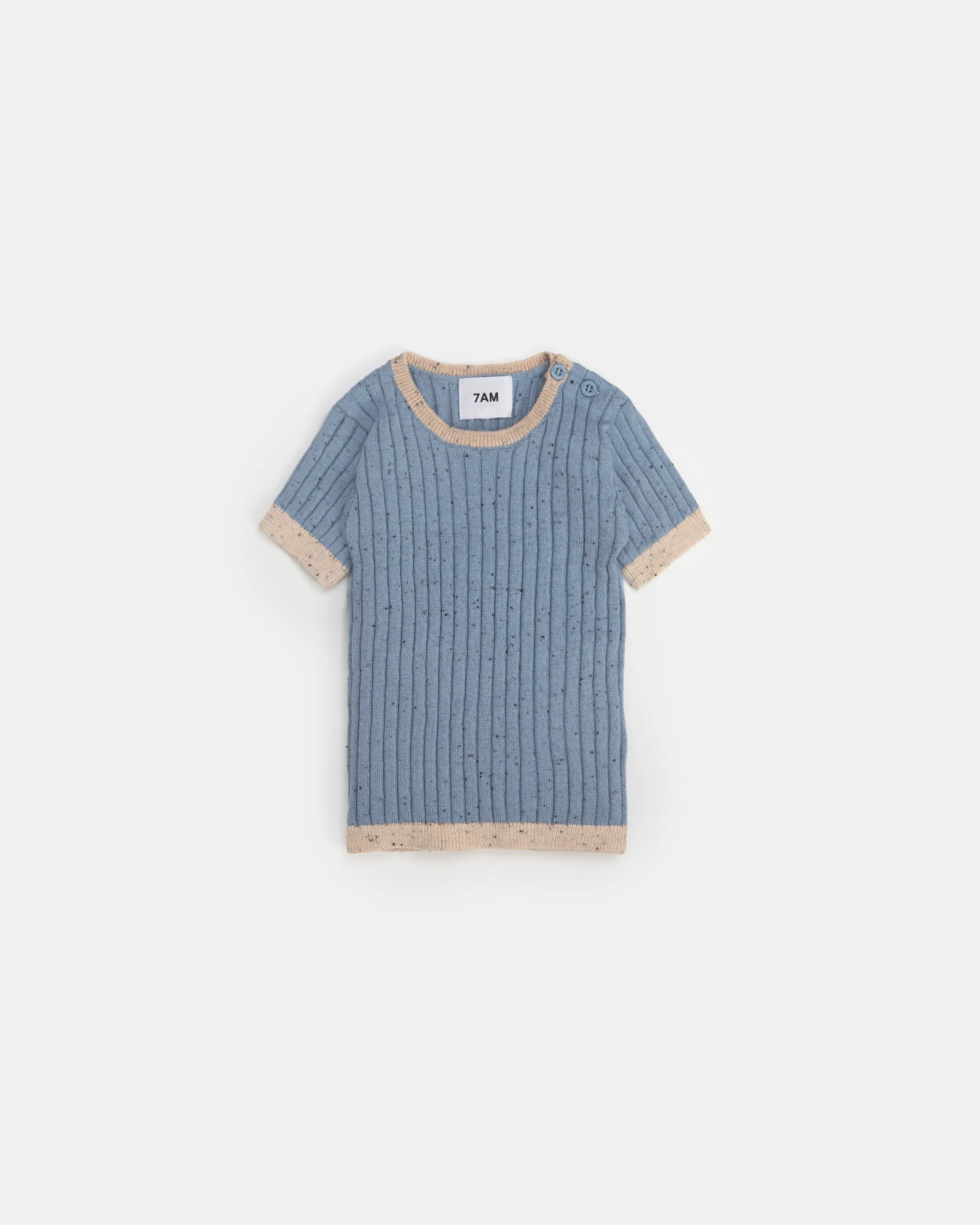 Short Sleeve Top - Hug Me | Lake Blue