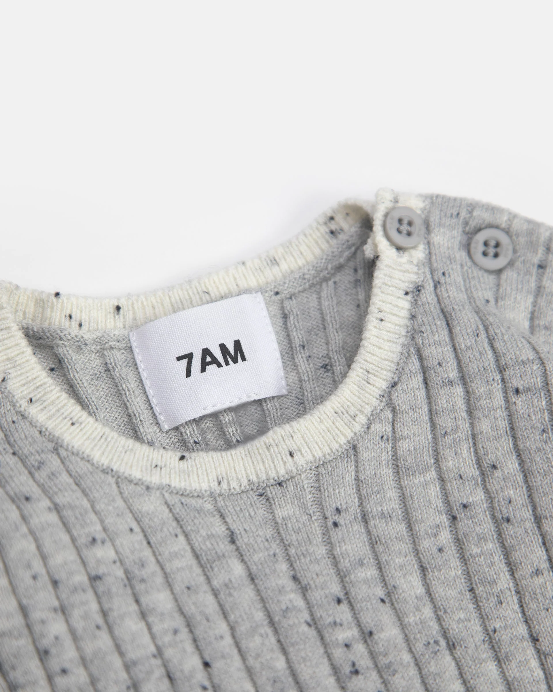 Short Sleeve Top - Hug Me | Light Heather Grey - Image 5