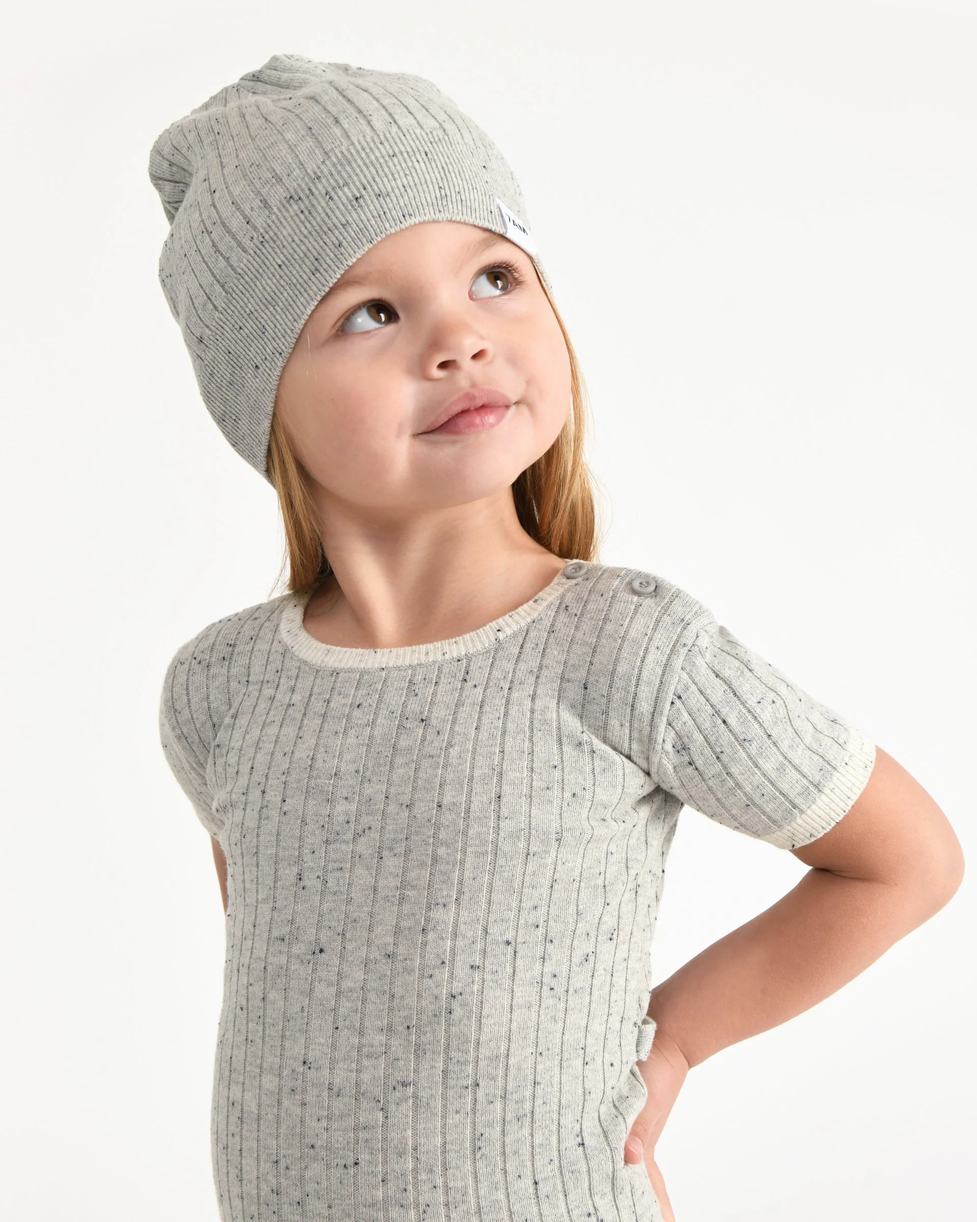 Short Sleeve Top - Hug Me | Light Heather Grey - Image 9