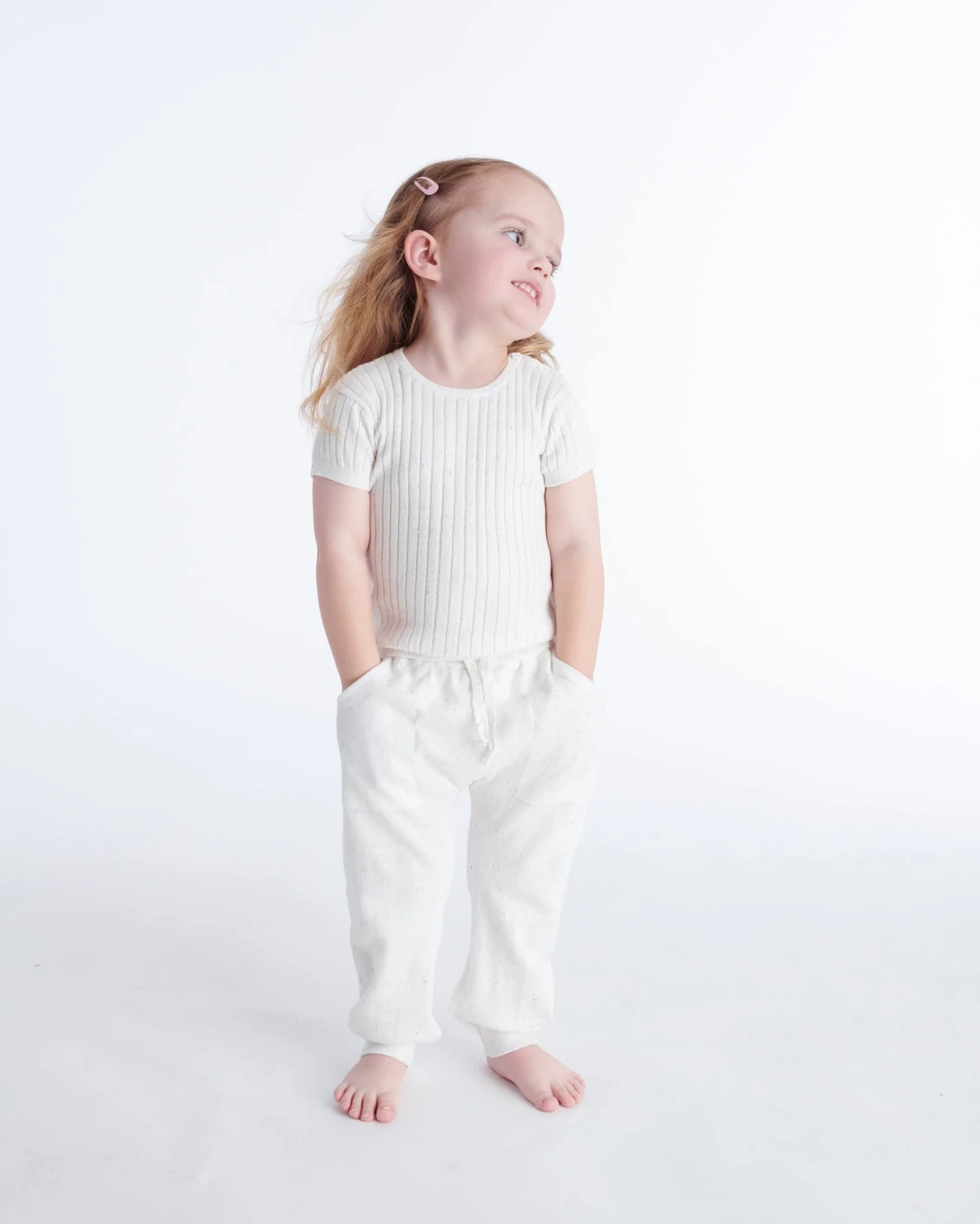 Cotton Tee - Ribbed | Seashell - Image 12