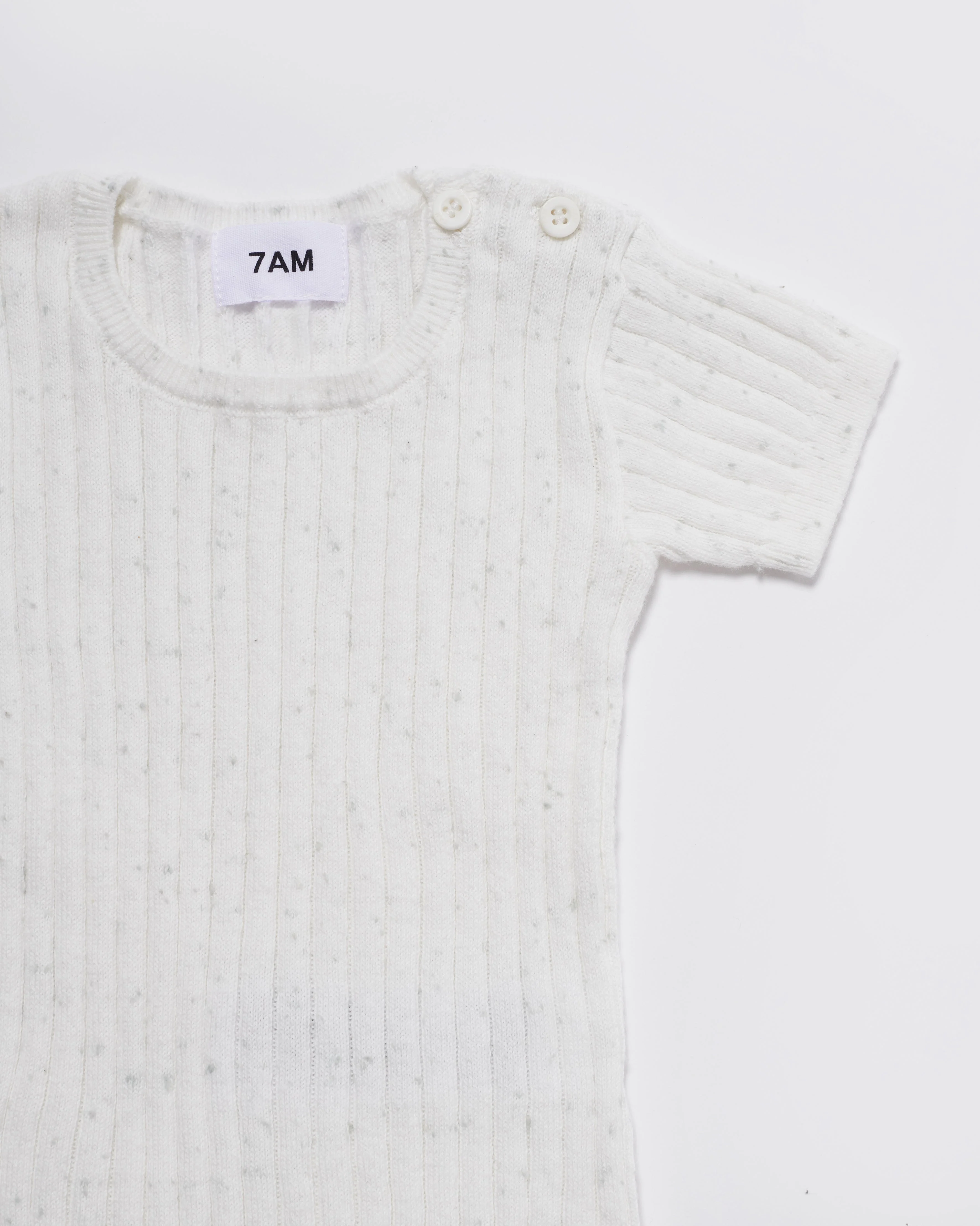 Cotton Tee - Ribbed | Seashell - Image 4