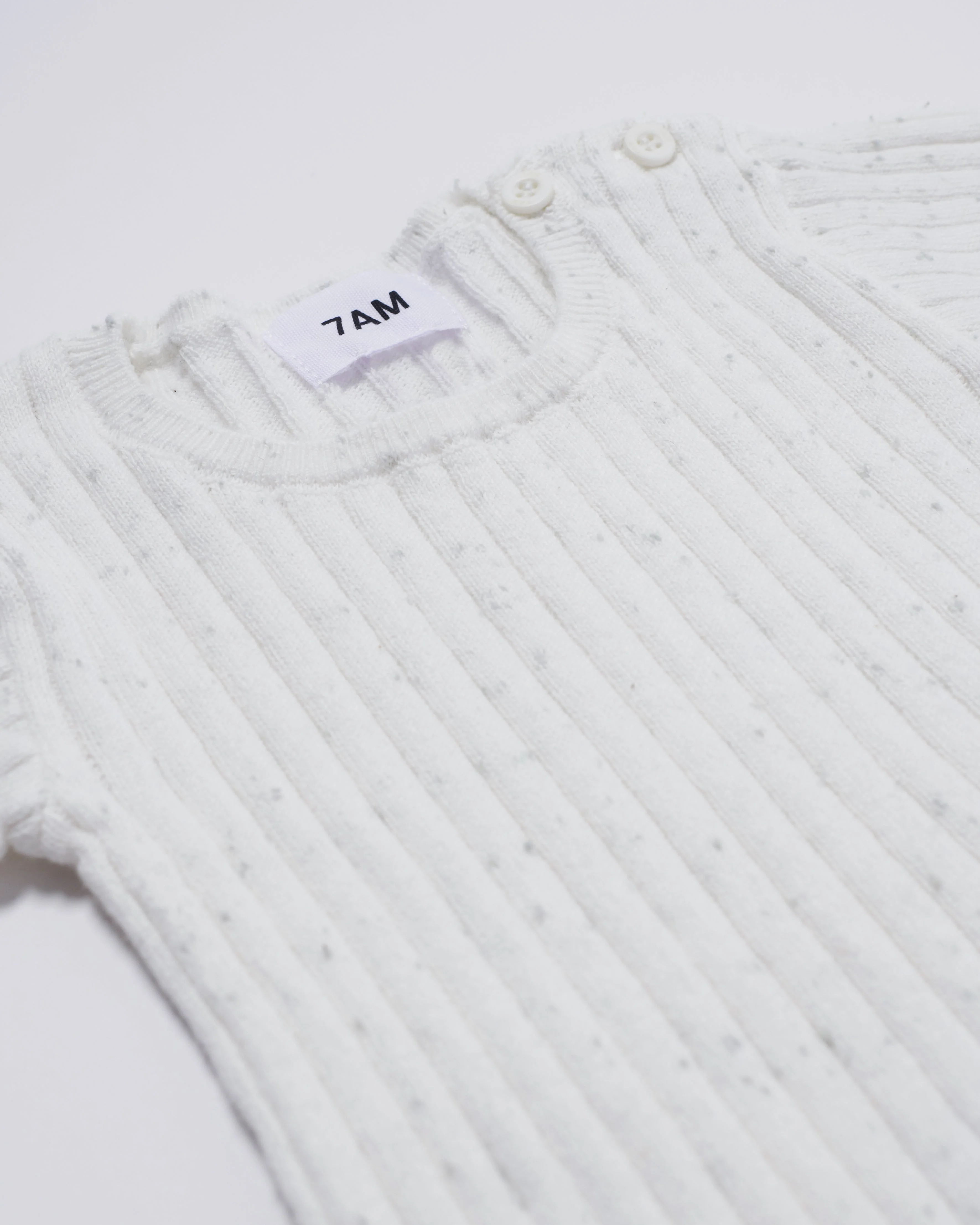 Cotton Tee - Ribbed | Seashell - Image 5