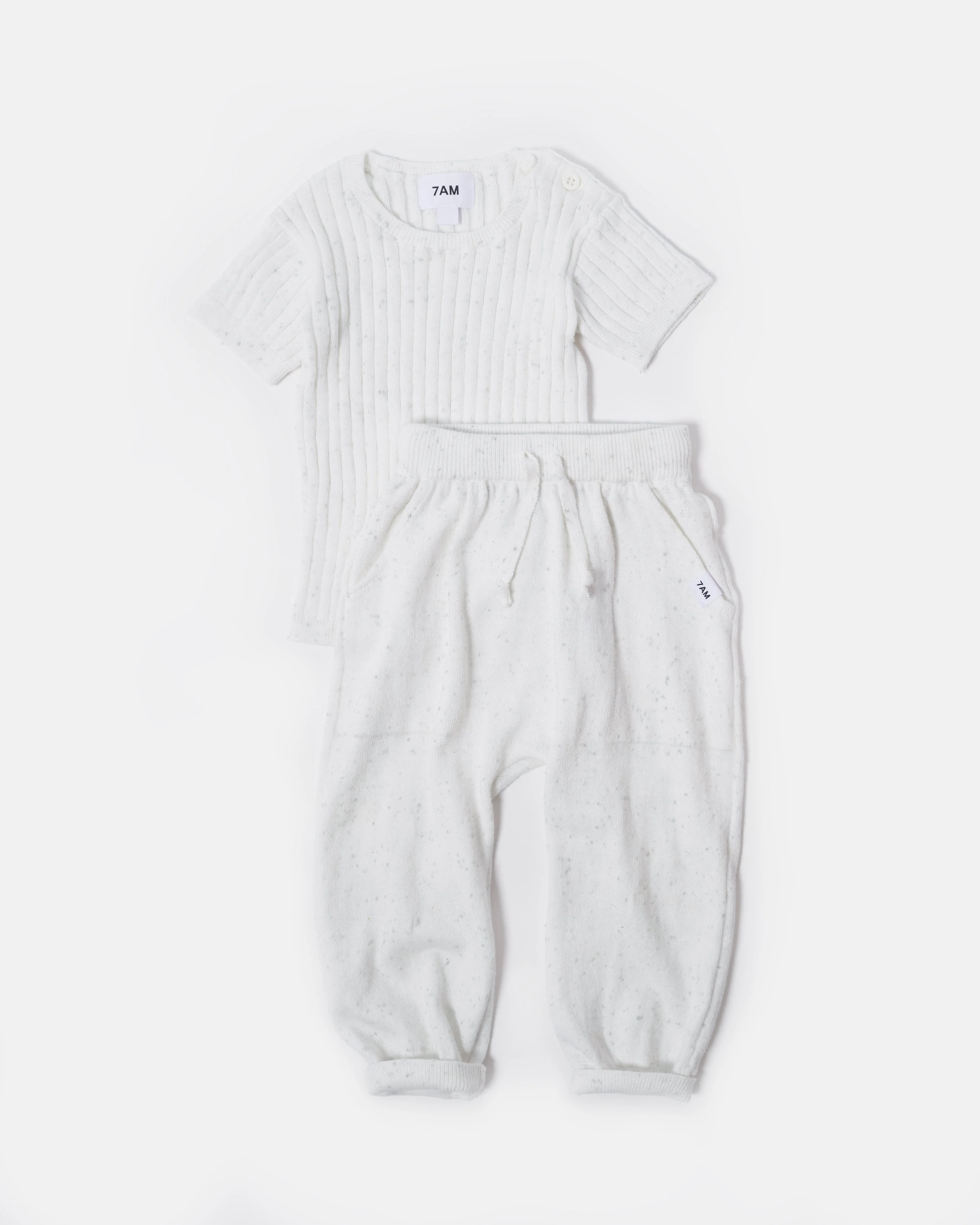 Cotton Tee - Ribbed | Seashell - Image 6