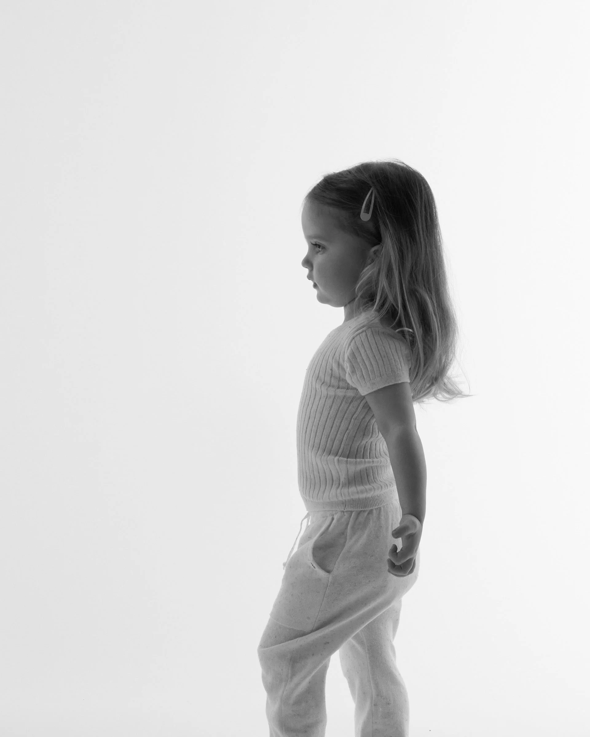 Cotton Tee - Ribbed | Seashell - Image 9