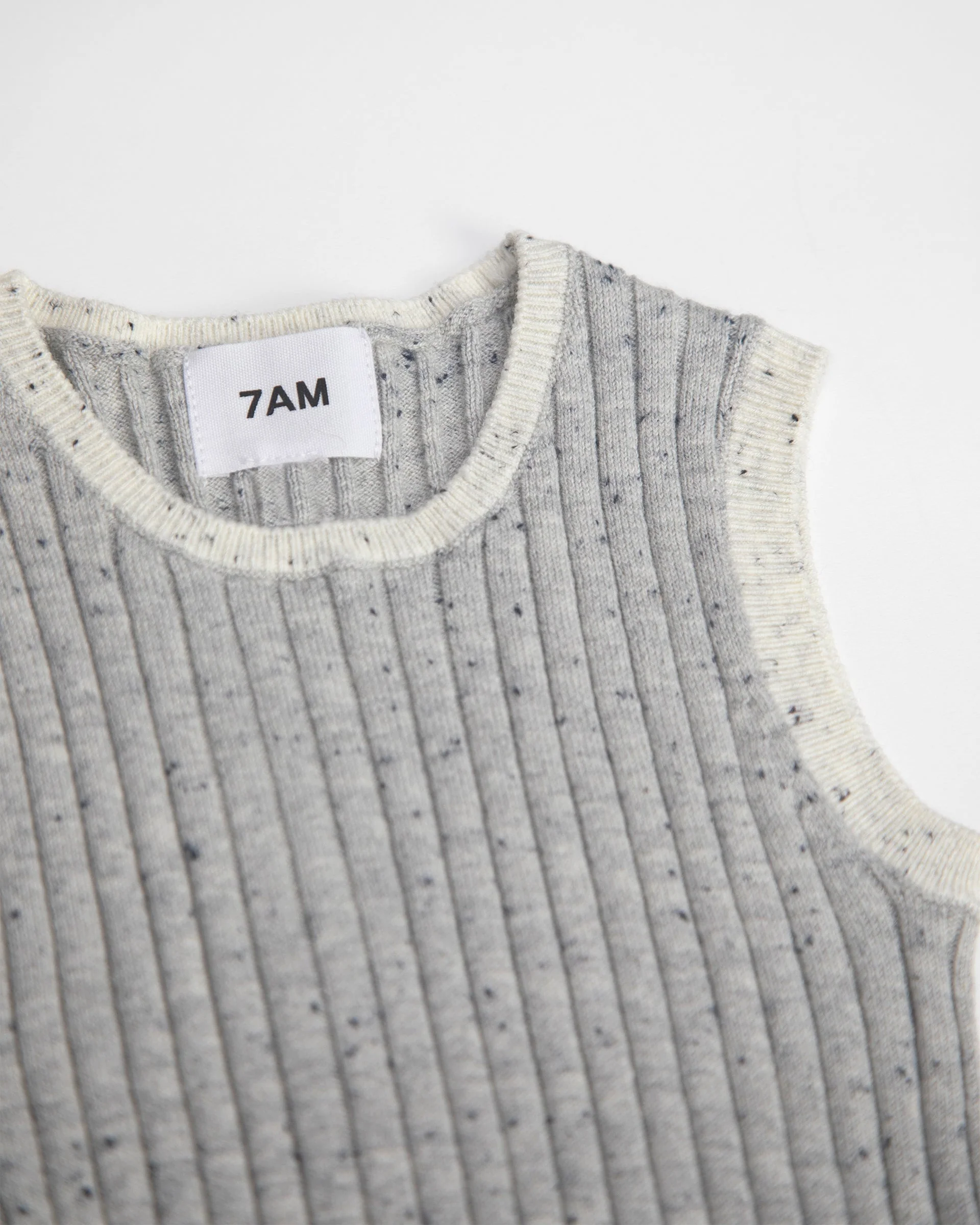 Sleeveless Dress - Hug Me | Light Heather Grey - Image 2