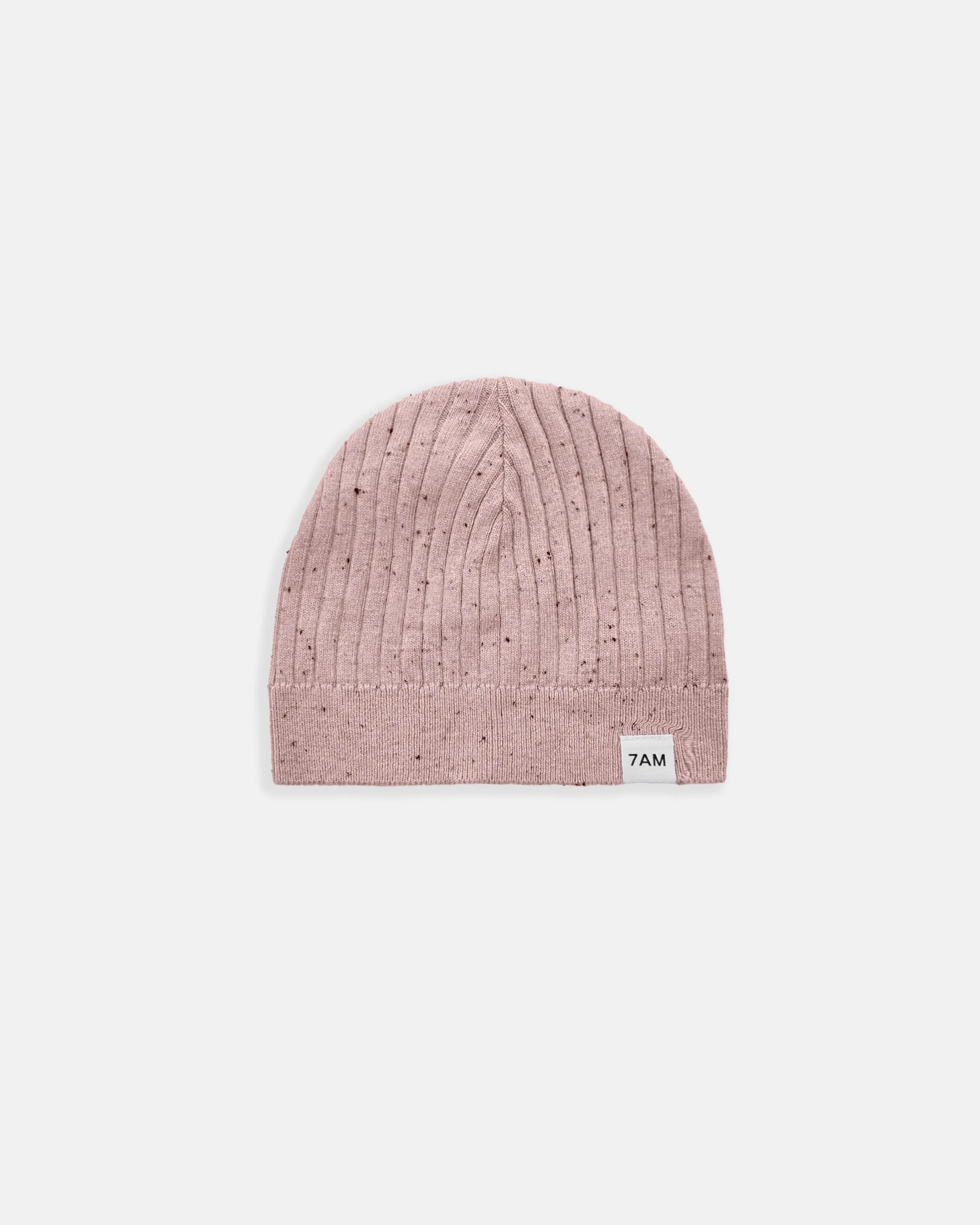 Cotton Beanie - Ribbed | Ash Rose
