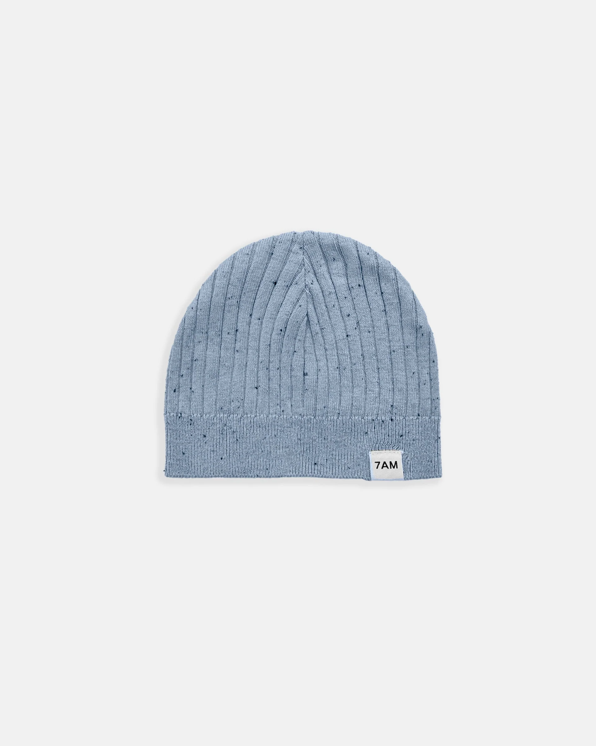 Cotton Beanie - Ribbed | Lake Blue