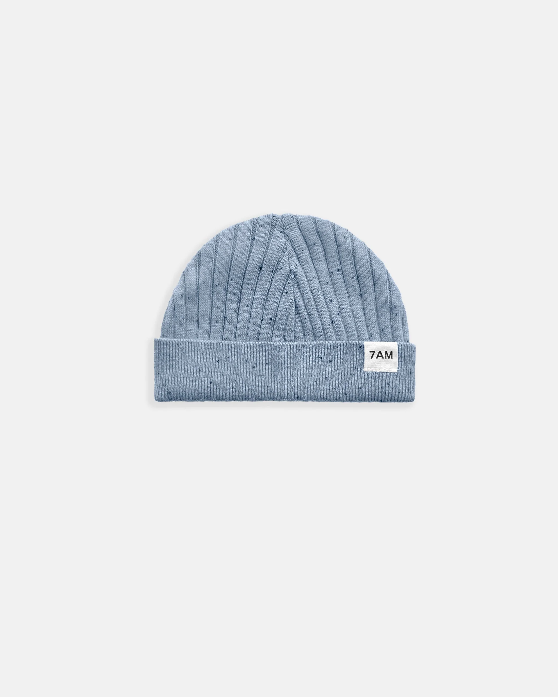 Cotton Beanie - Ribbed | Lake Blue - Image 2