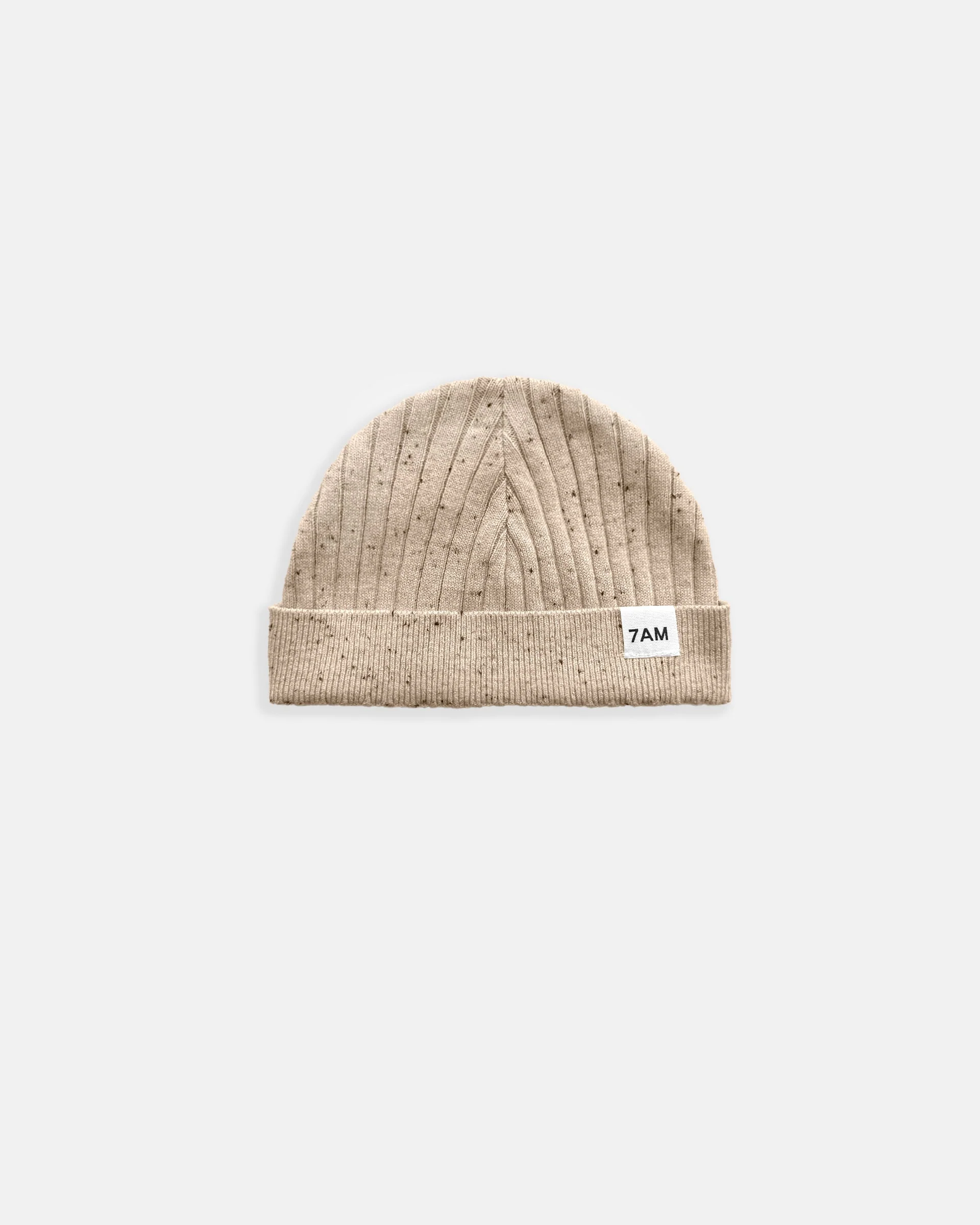 Cotton Beanie - Ribbed | Oat - Image 2