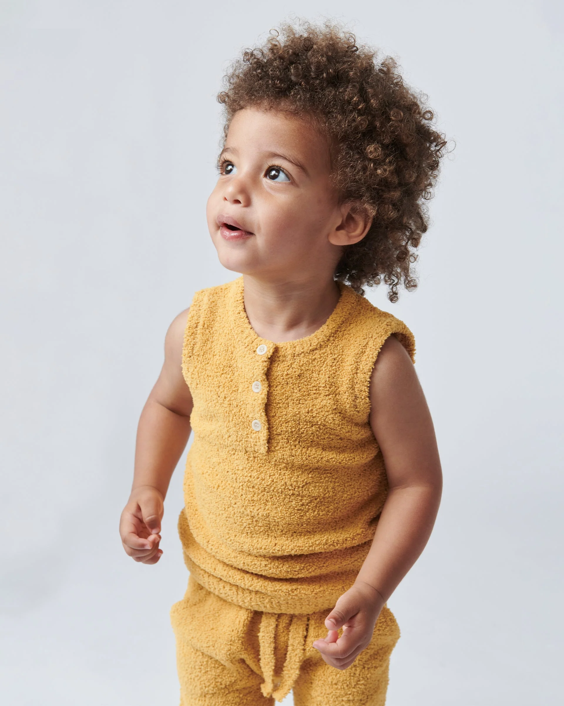 Sleeveless Henley - Fuzzy | Amber - Image 5