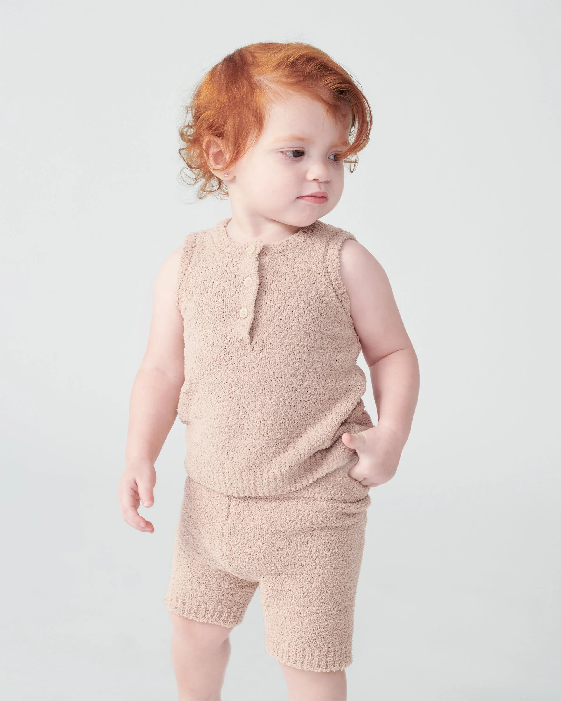 Sleeveless Henley - Fuzzy | Pecan - Image 11