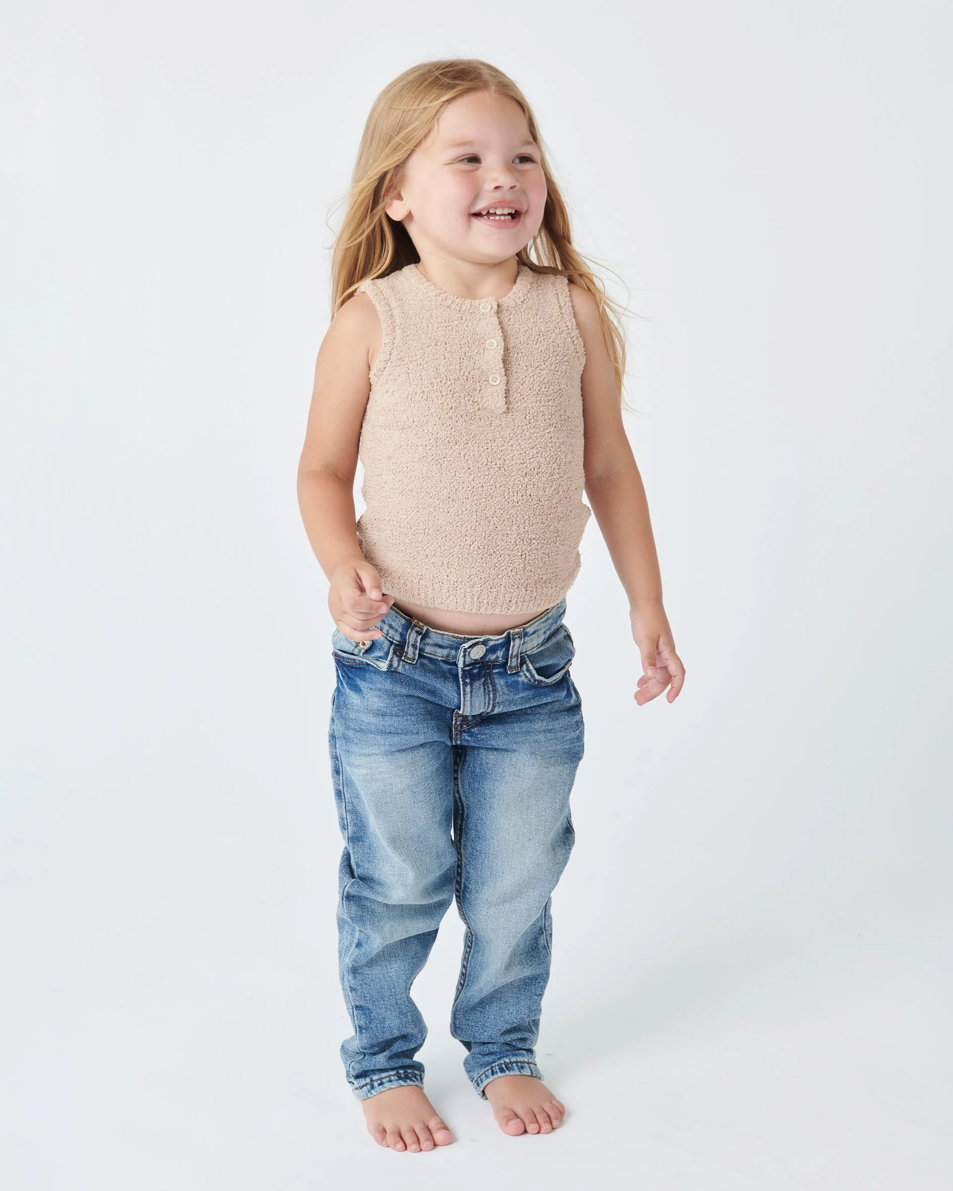 Sleeveless Henley - Fuzzy | Pecan - Image 12