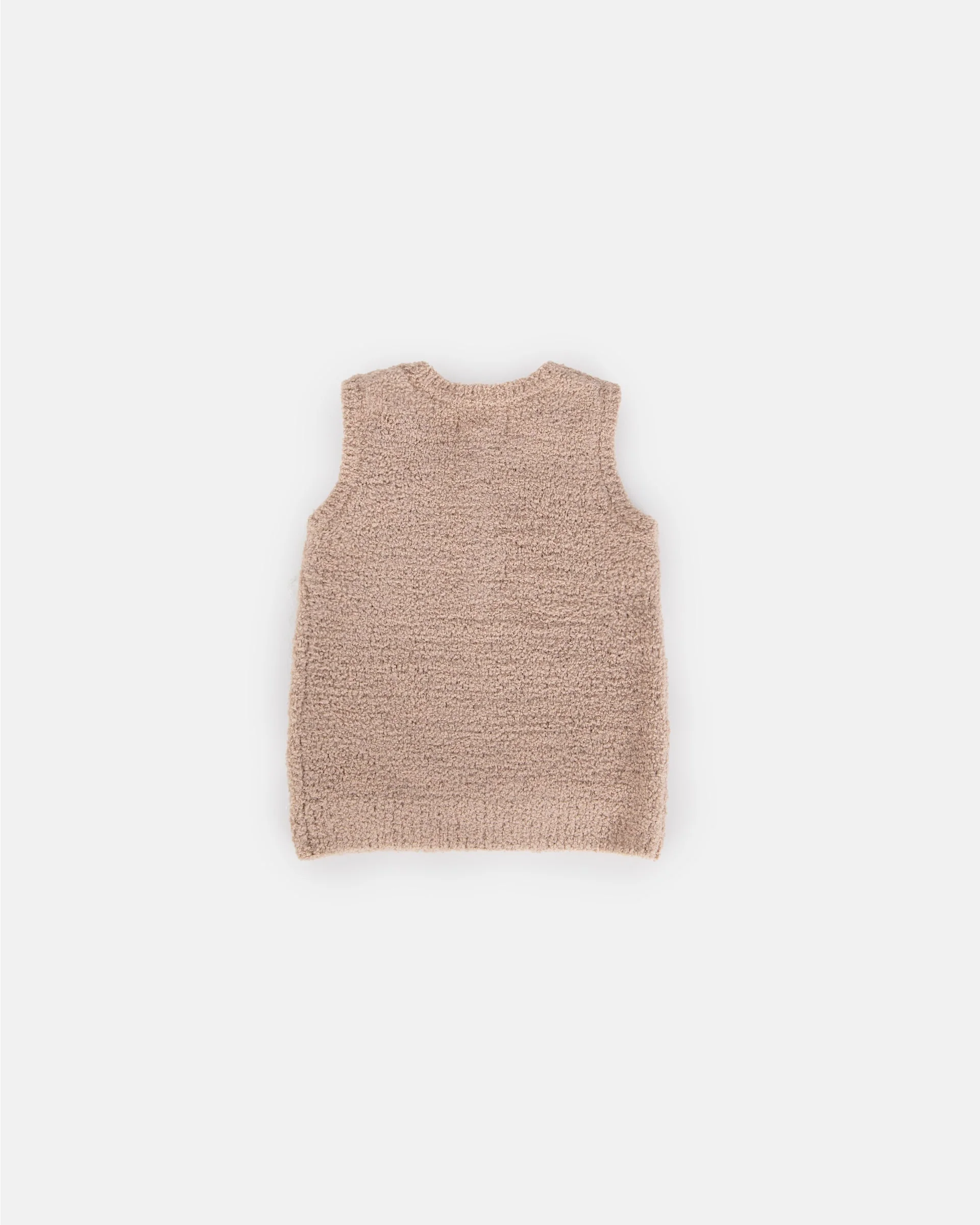 Sleeveless Henley - Fuzzy | Pecan - Image 2