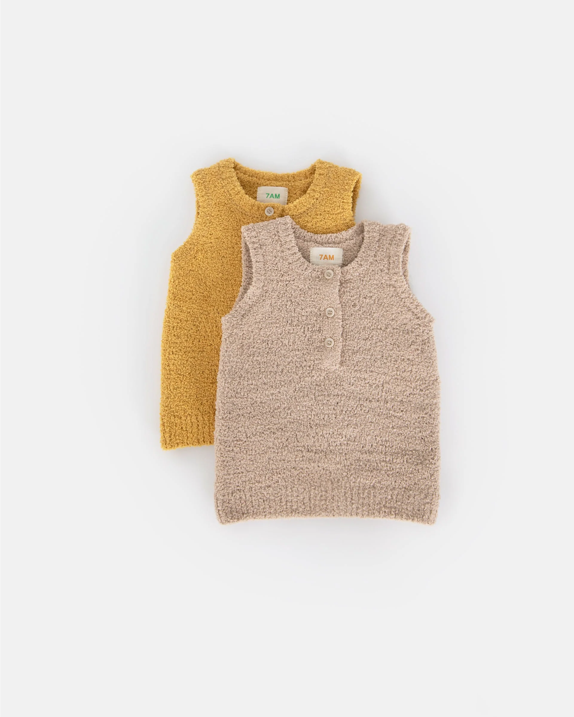 Sleeveless Henley - Fuzzy | Pecan - Image 3