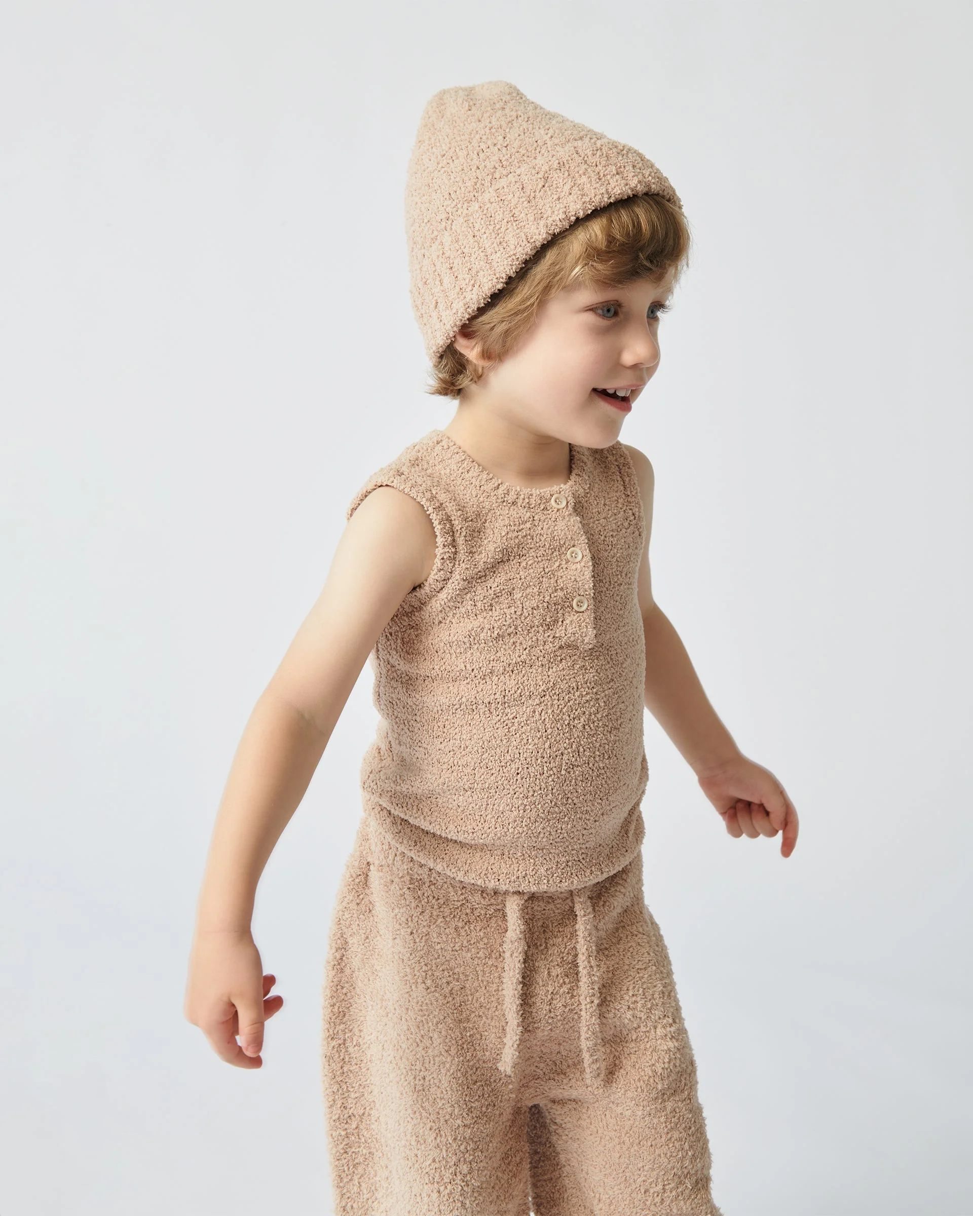 Sleeveless Henley - Fuzzy | Pecan - Image 6