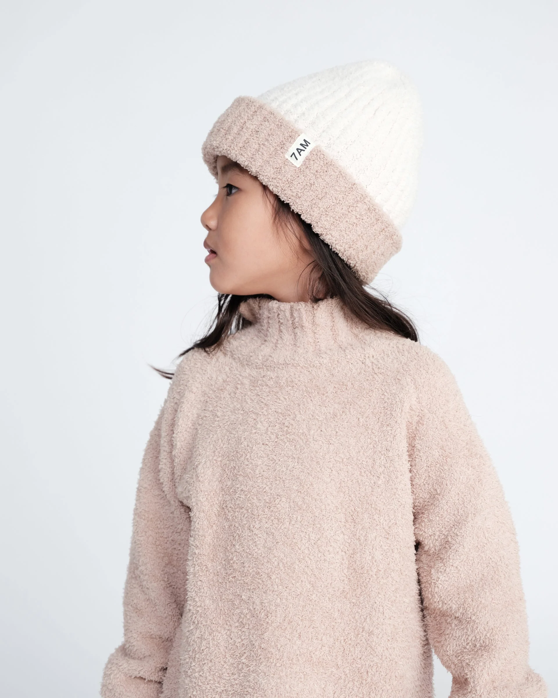 Boxy Mock Neck Sweater - Fuzzy | Pecan - Image 12