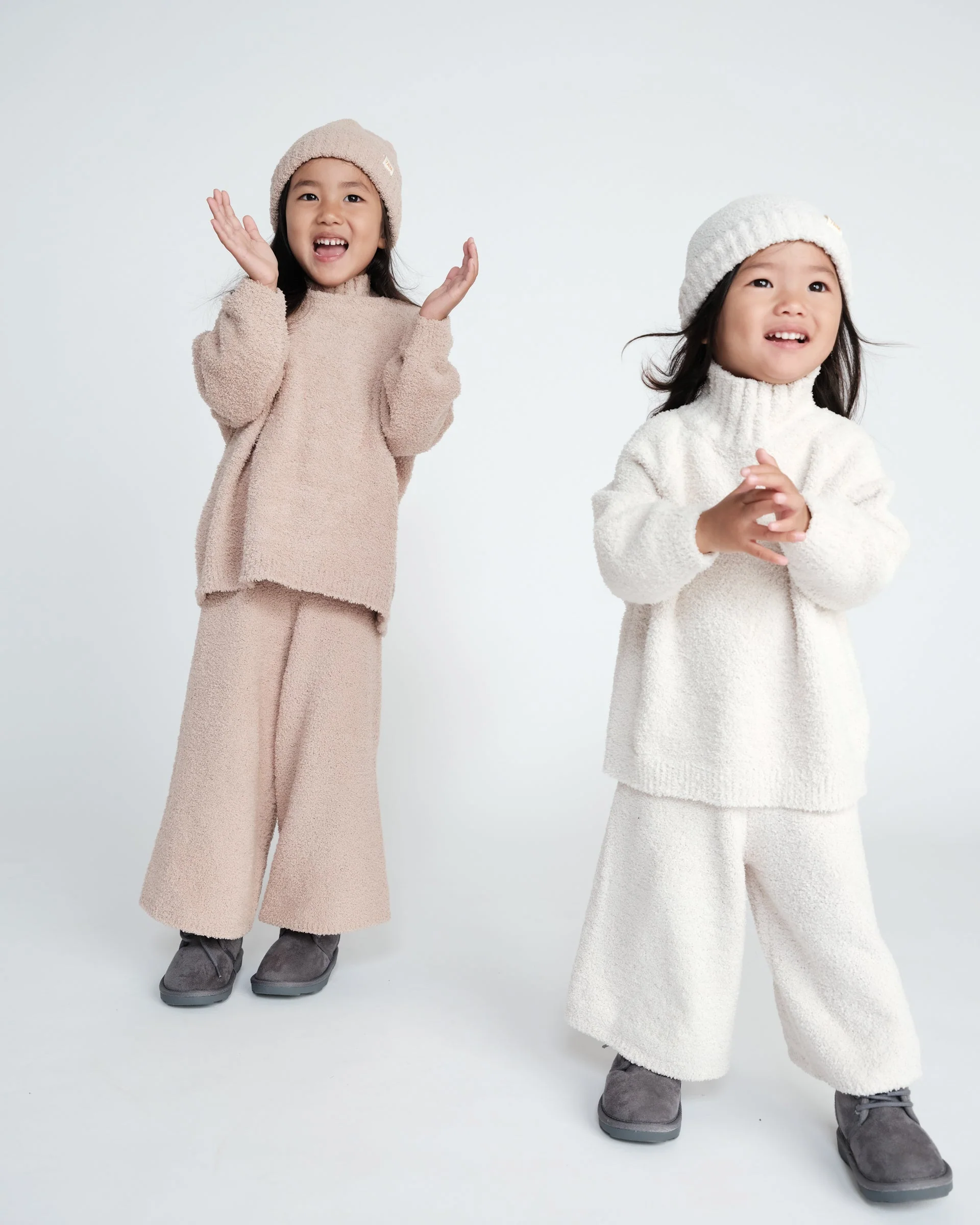 Boxy Mock Neck Sweater - Fuzzy | Pecan - Image 2