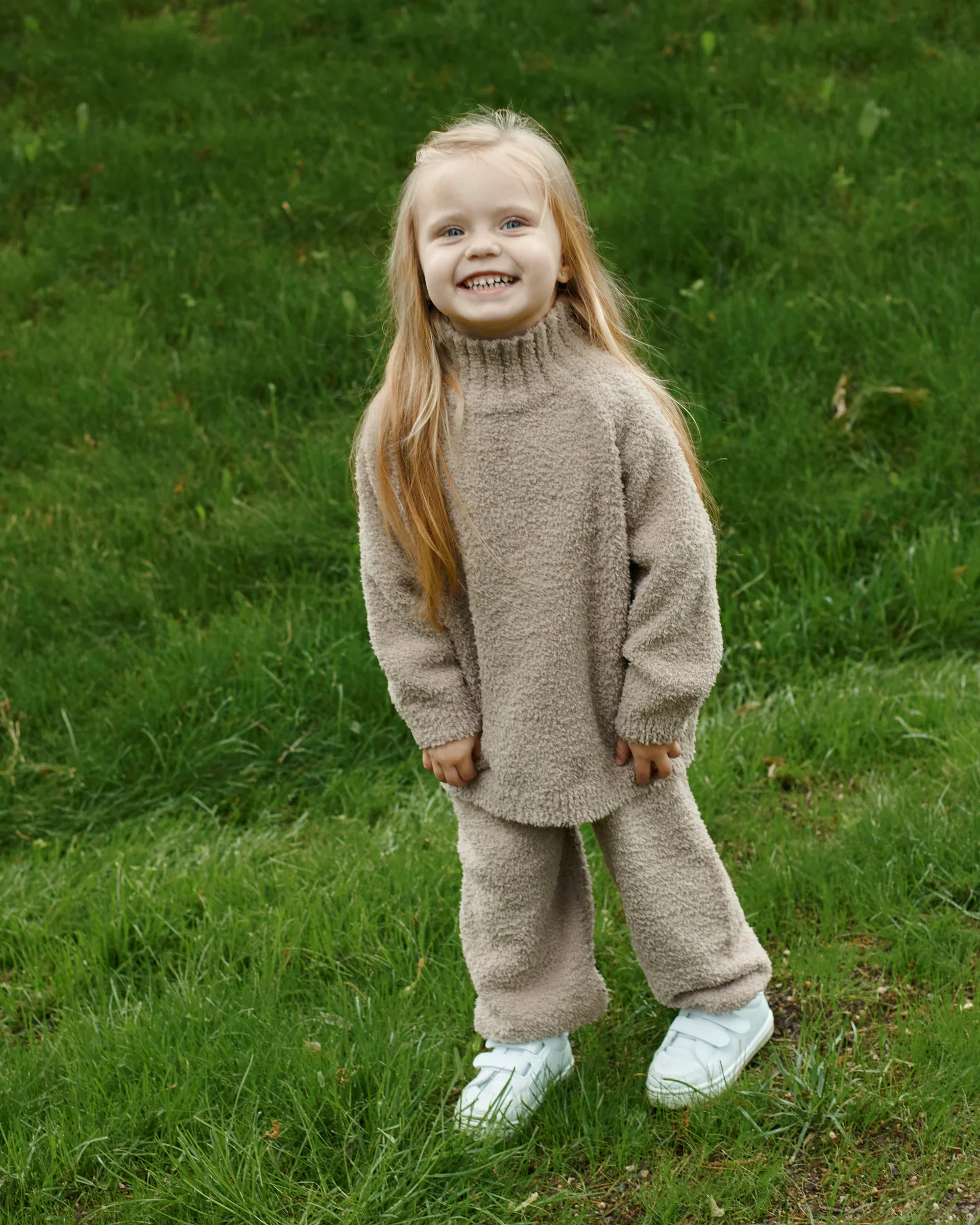 Boxy Mock Neck Sweater - Fuzzy | Taupe - Image 8