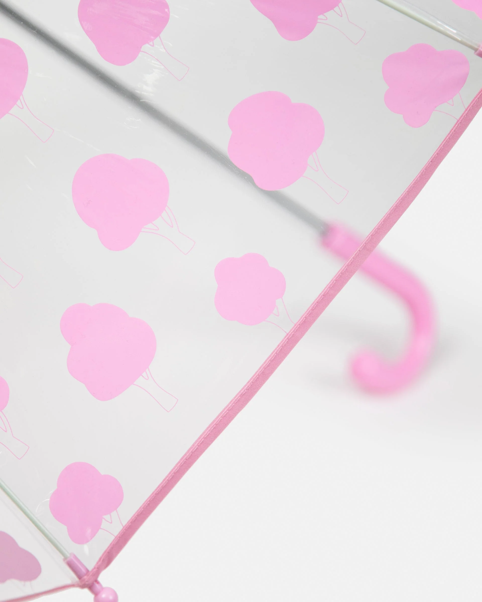 Tula Kid's Umbrella | Rainy Trees Pink - Image 3