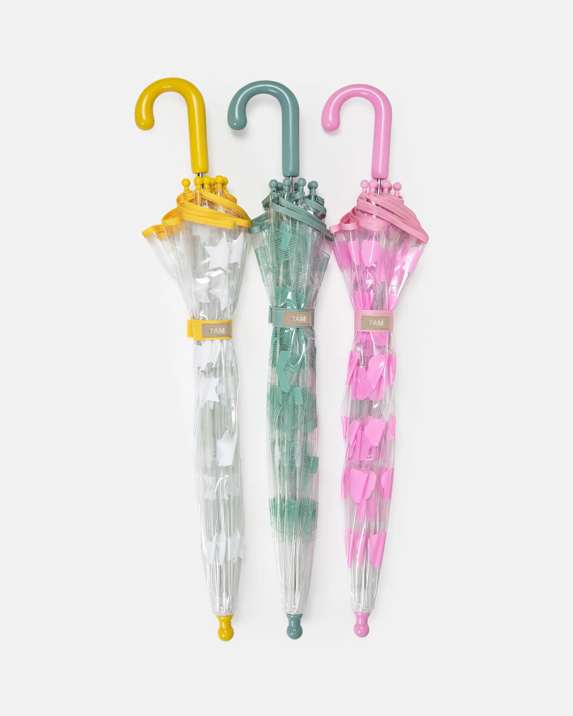 Tula Kid's Umbrella | Rainy Trees Pink - Image 4
