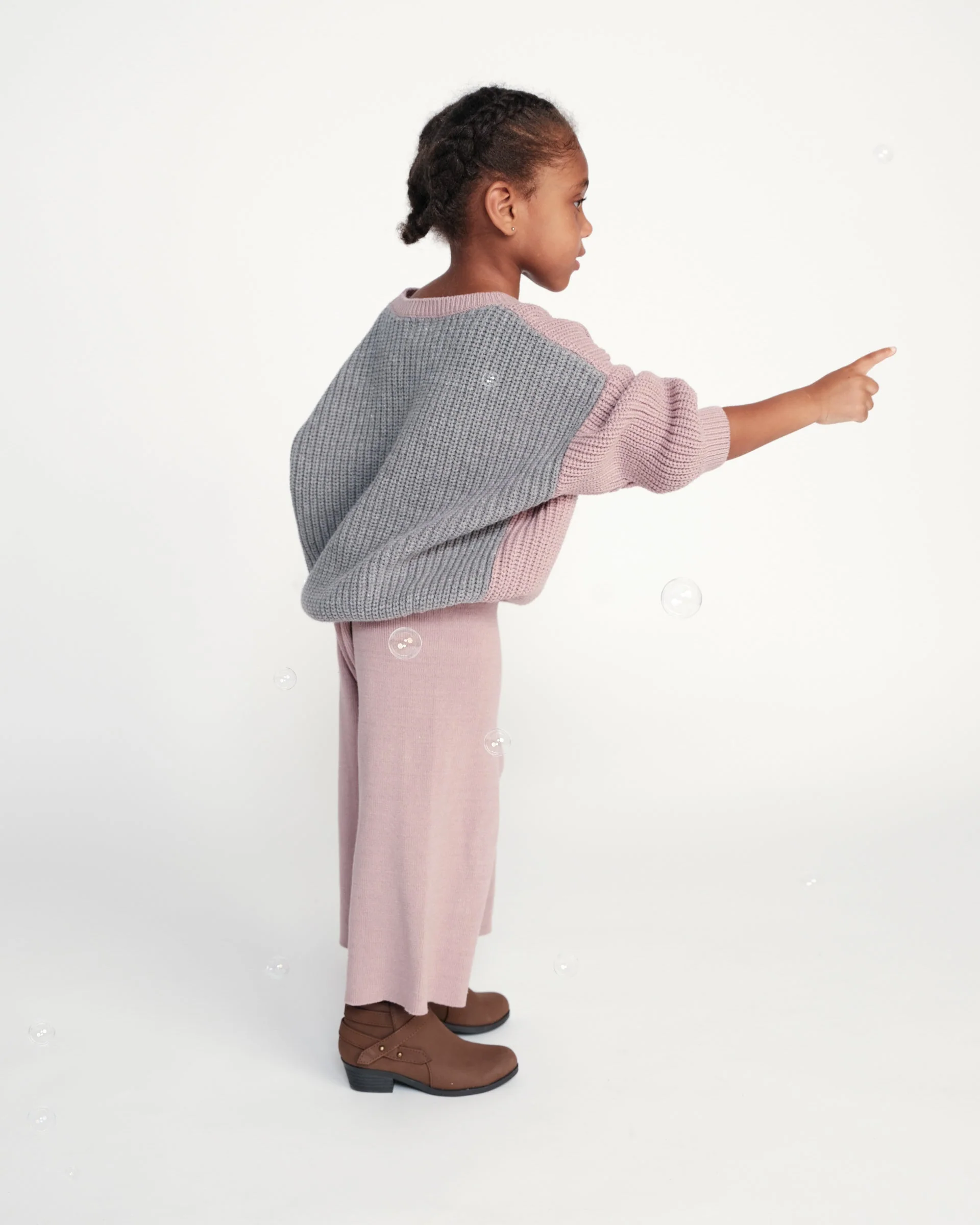 Ribbed Wide Pants - Chunky | Ash Rose - Image 10