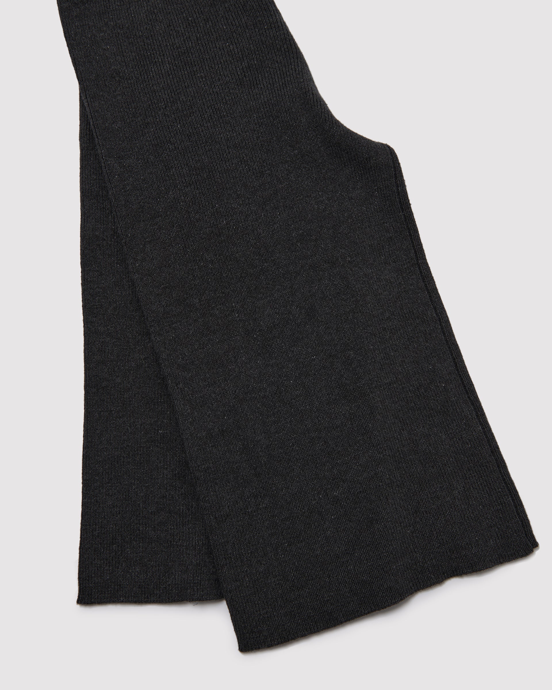 Ribbed Wide Pants - Chunky | Black Melange - Image 3
