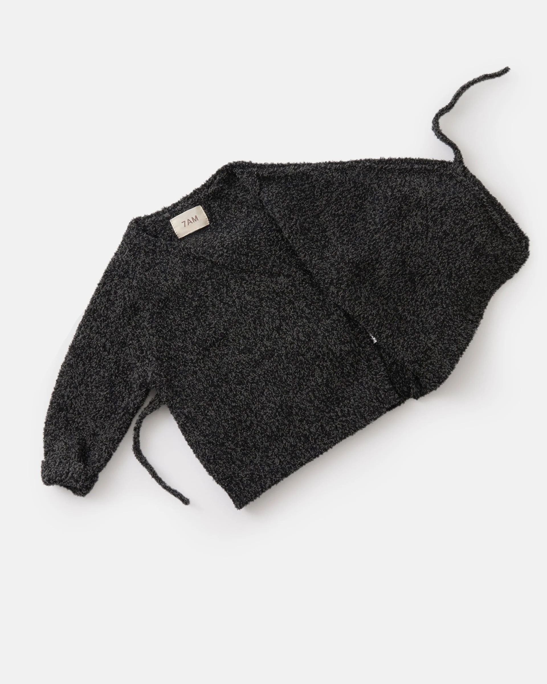 Wrap Top - Fuzzy | Black Melange - Image 5