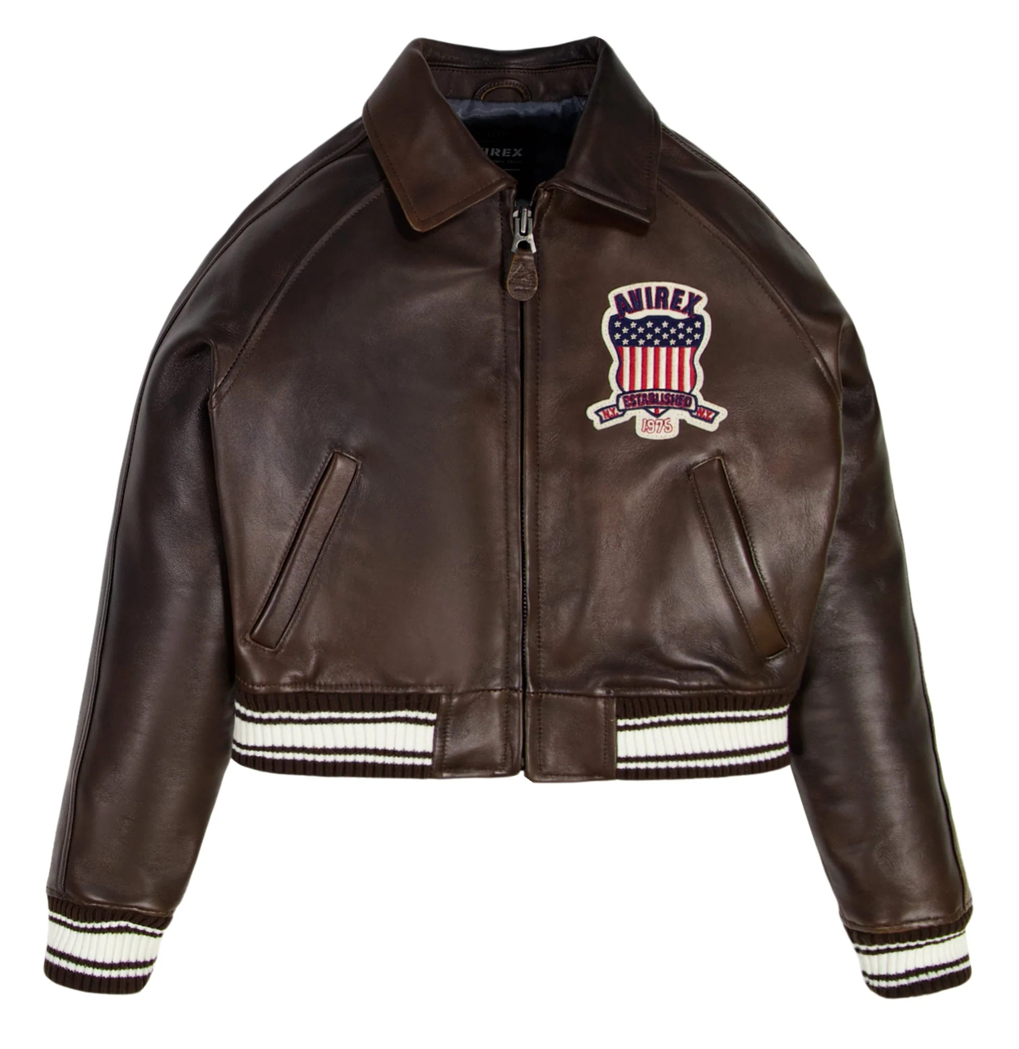 Cropped Icon Jacket | Vintage Brown