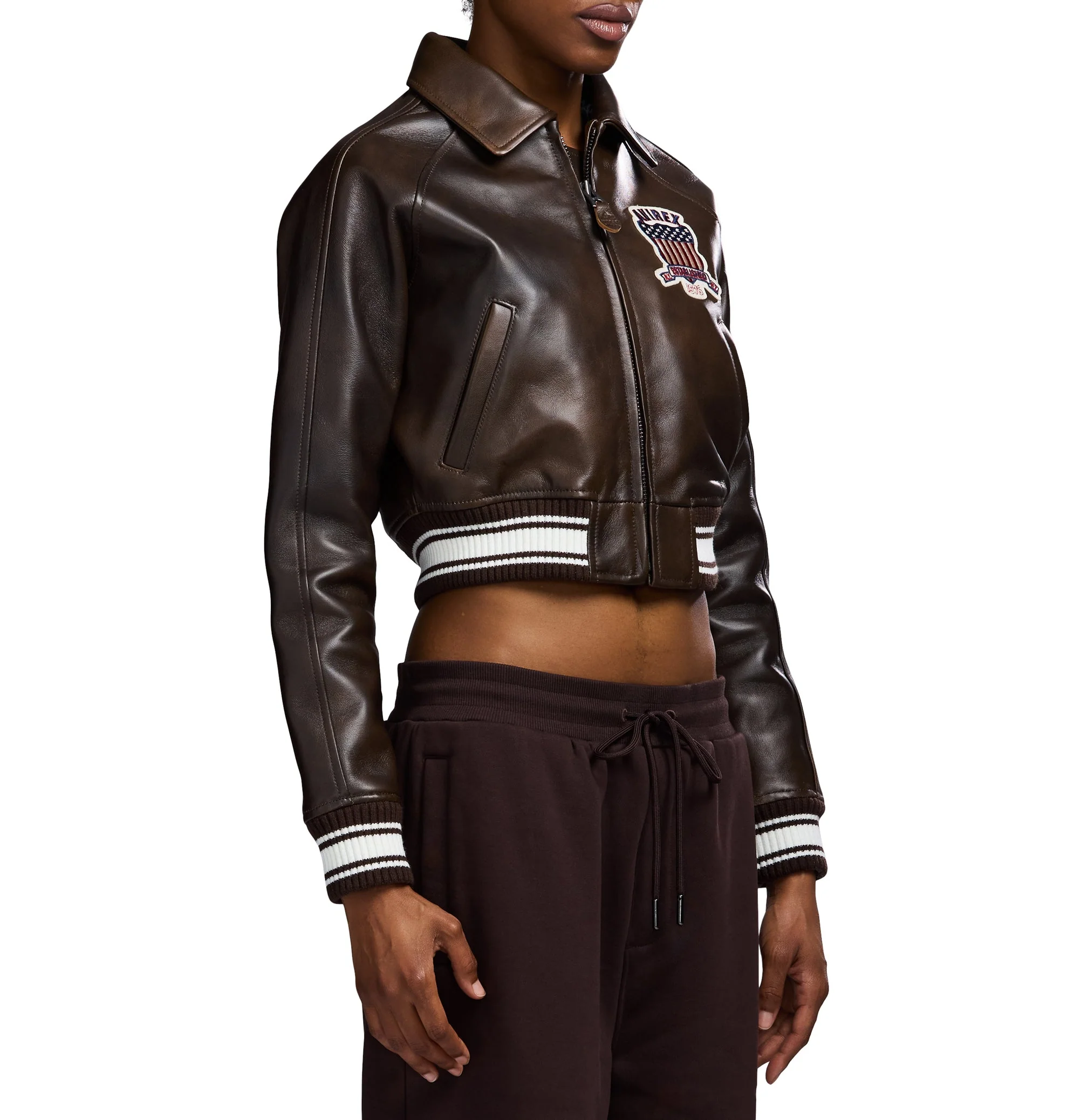 Cropped Icon Jacket | Vintage Brown - Image 5