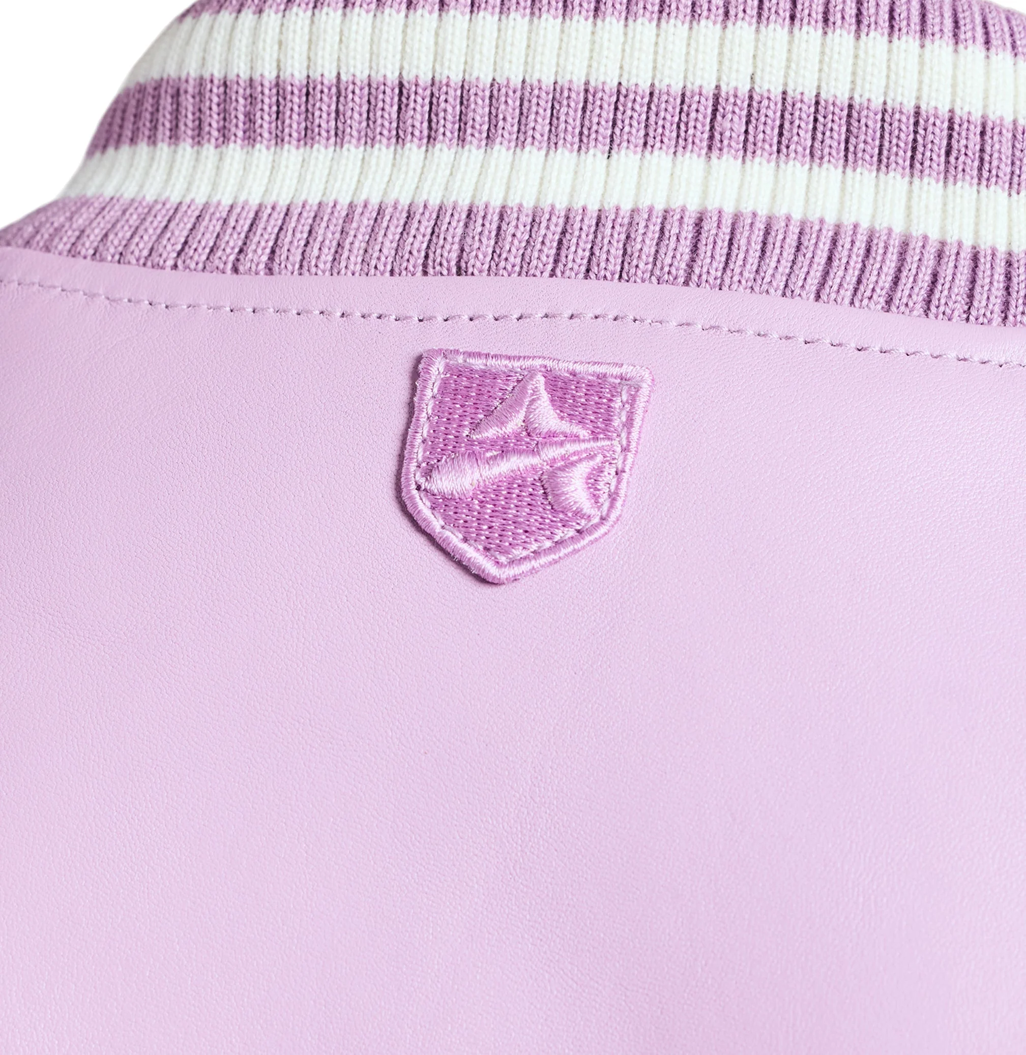 Cropped Script Jacket | Violet - Image 17