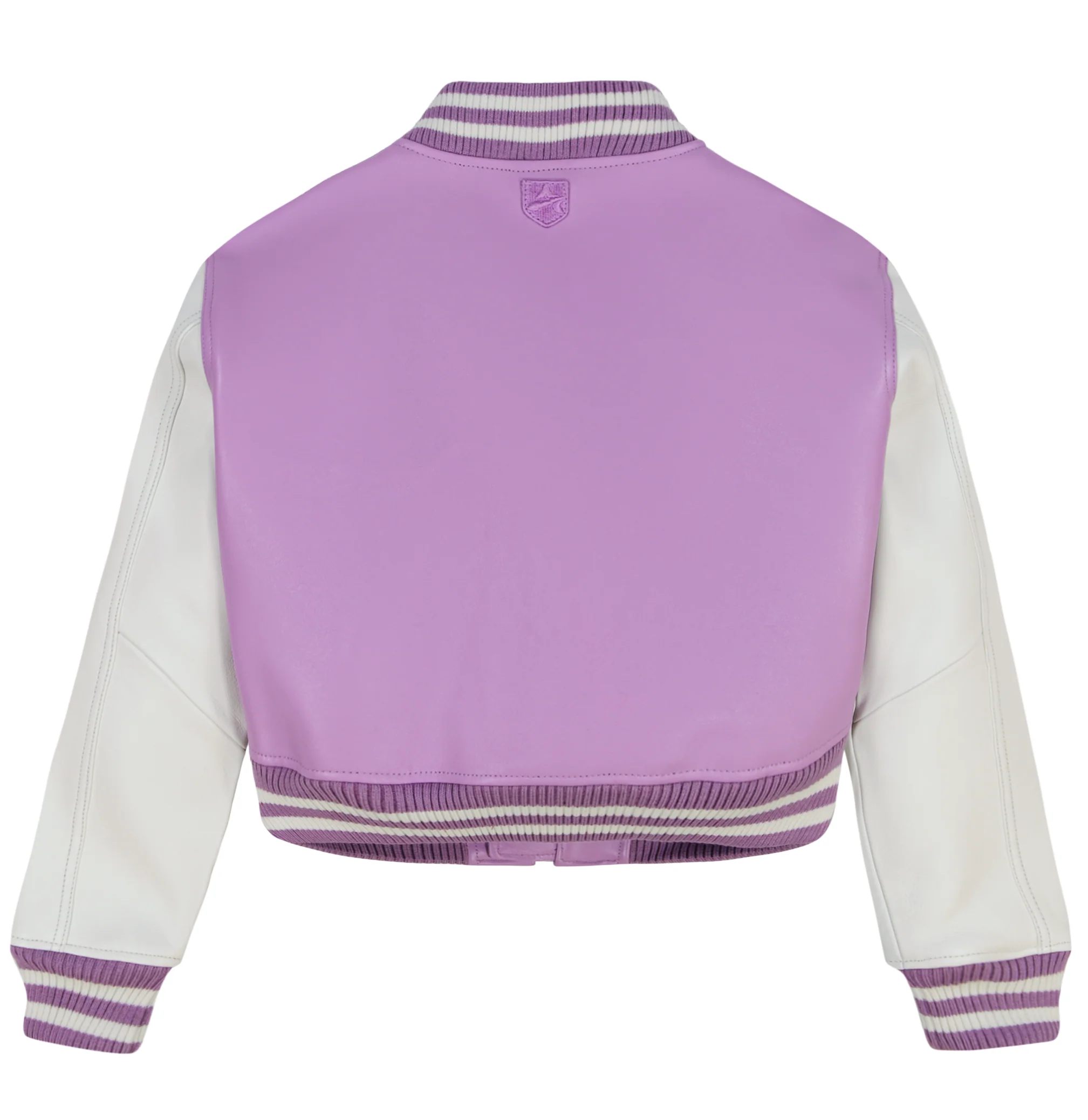 Cropped Script Jacket | Violet - Image 2
