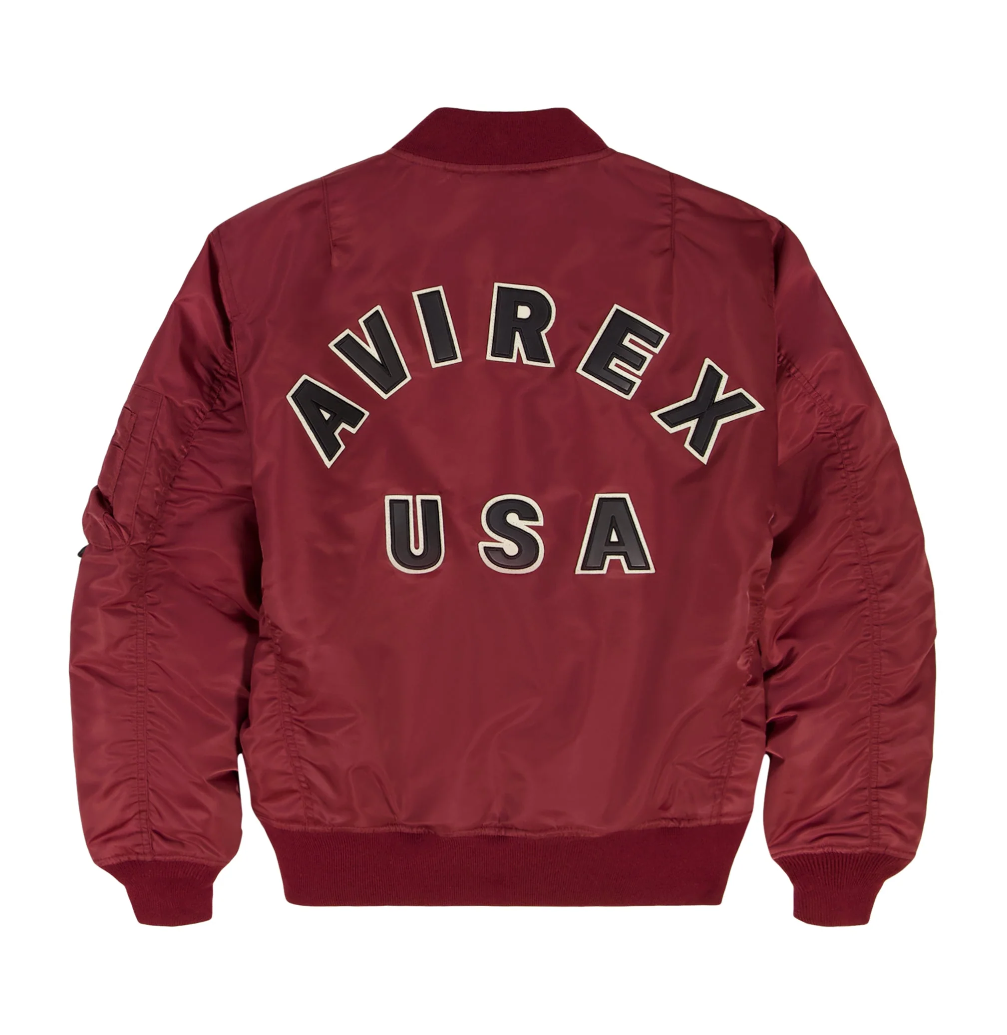 Ma-1 Nylon Bomber Jacket | Cabernet - Image 2