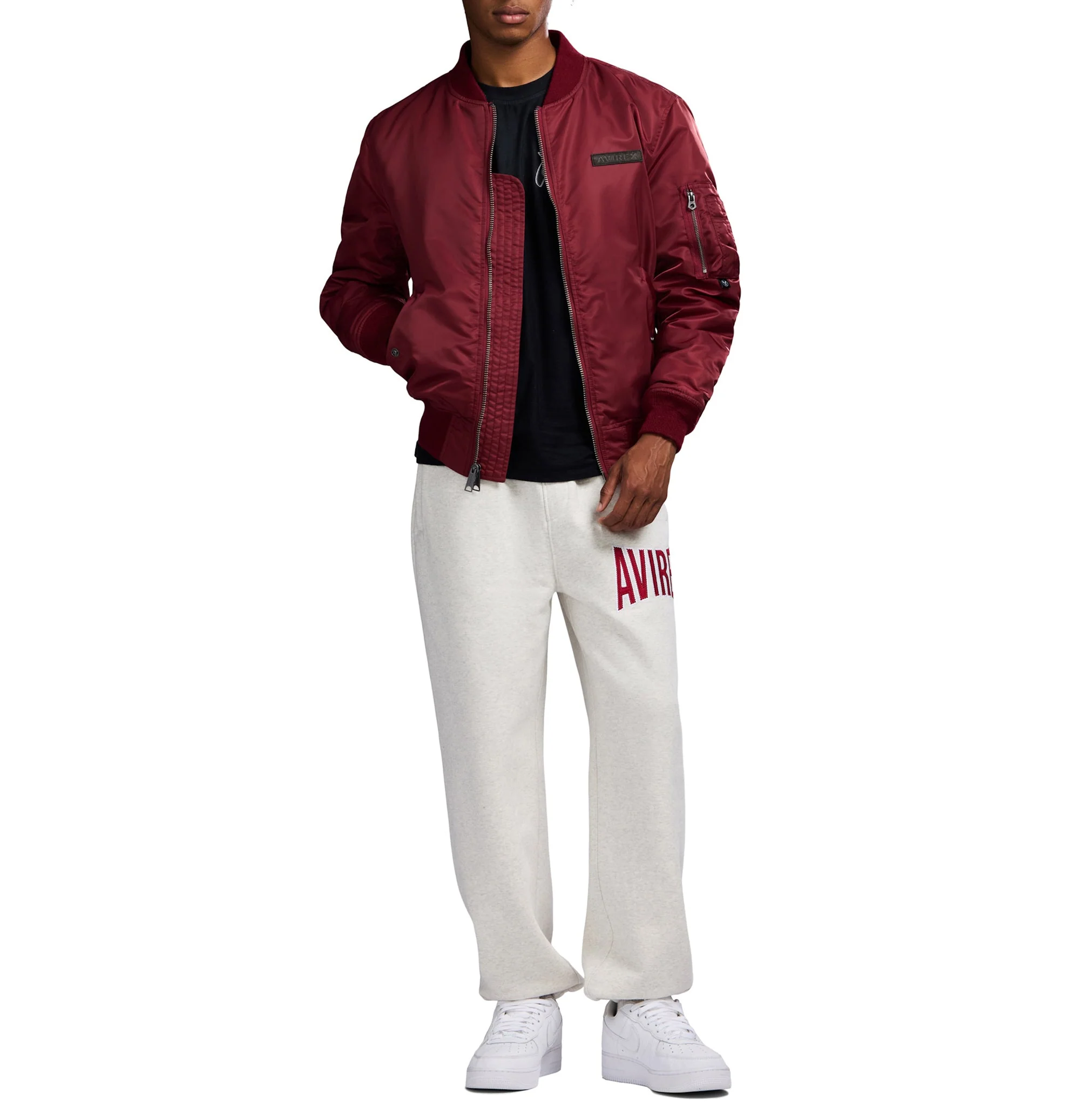 Ma-1 Nylon Bomber Jacket | Cabernet - Image 7