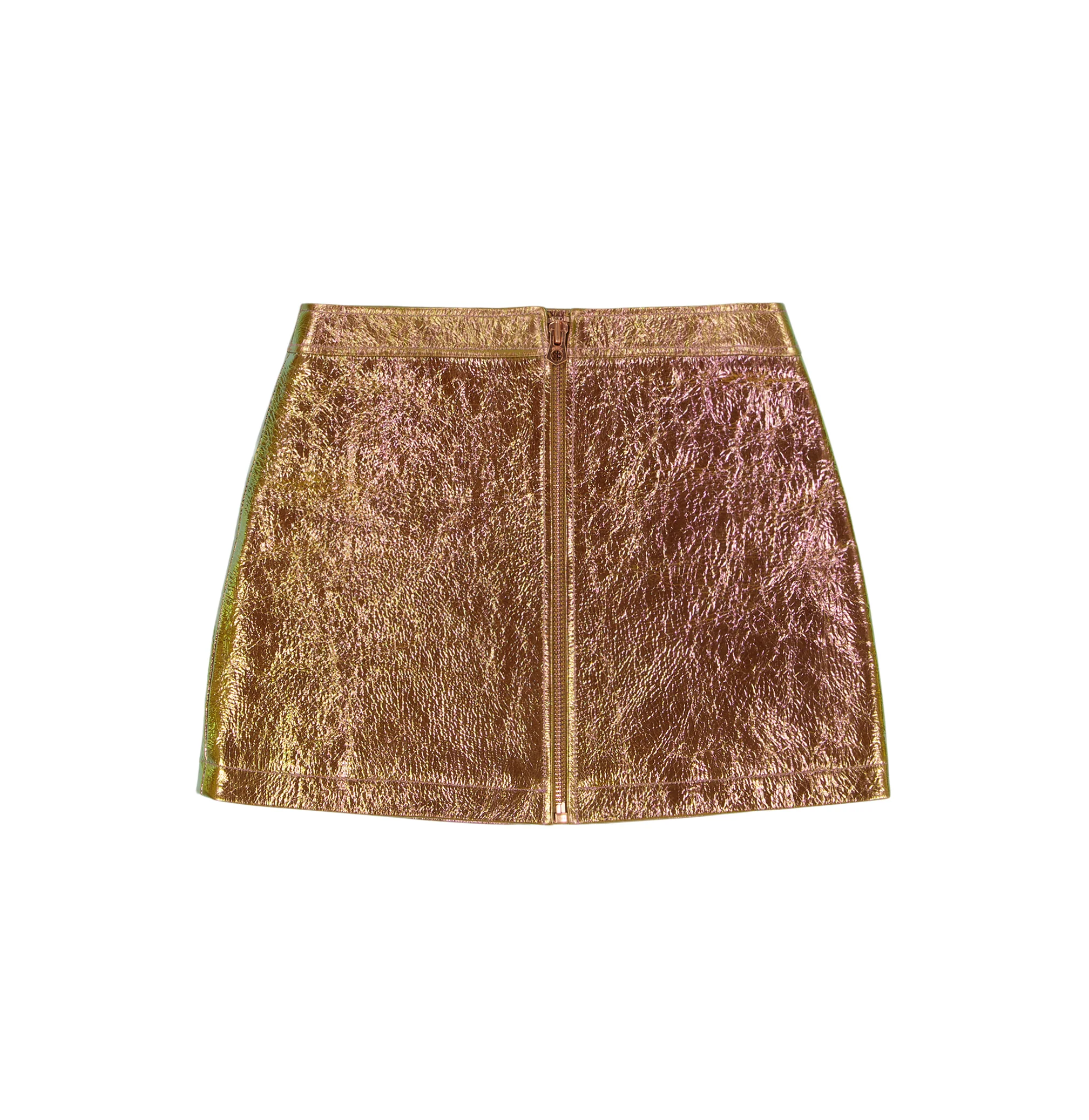 Metallic Icon Skirt | Berry