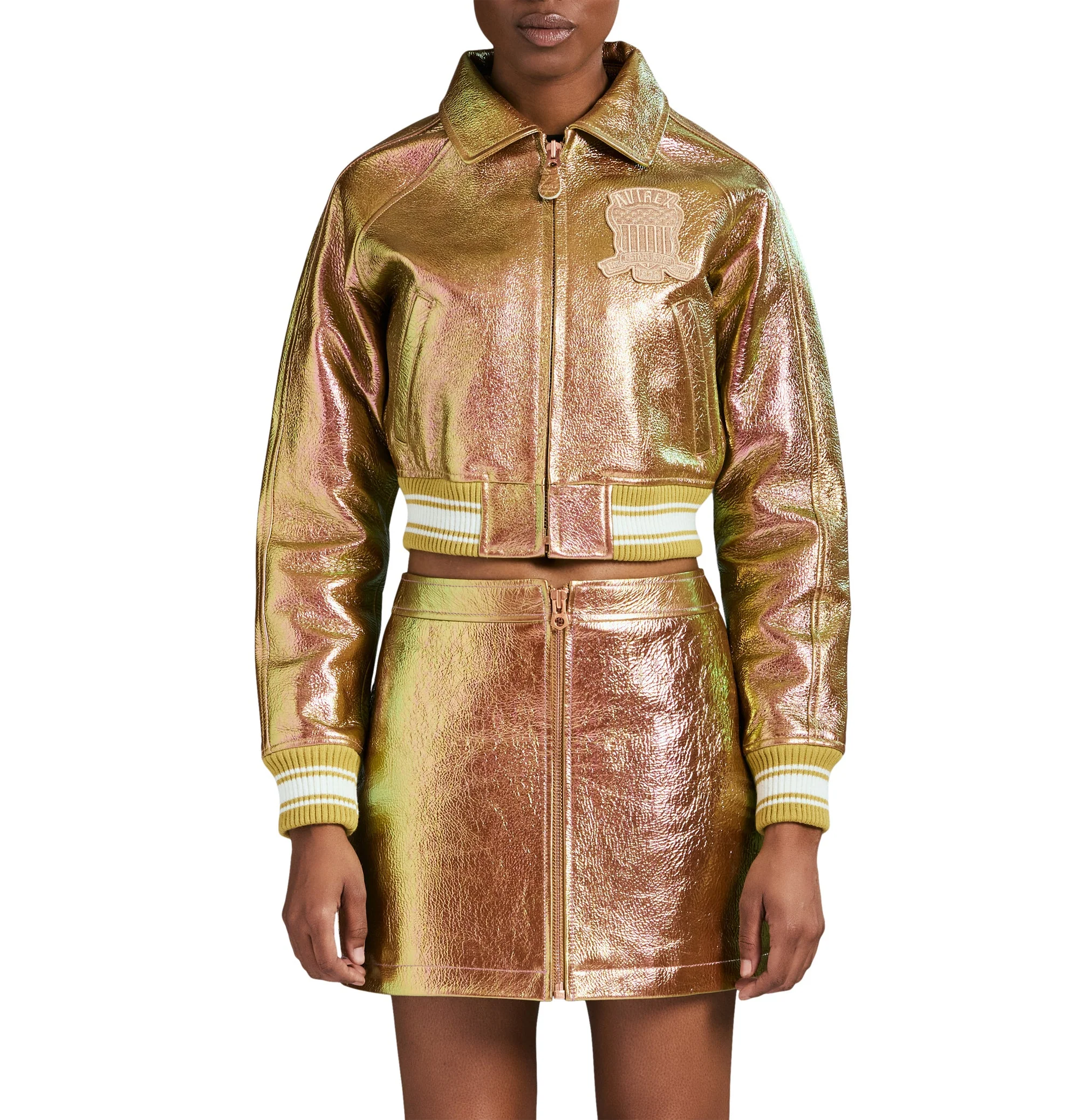 Metallic Icon Skirt | Berry - Image 3