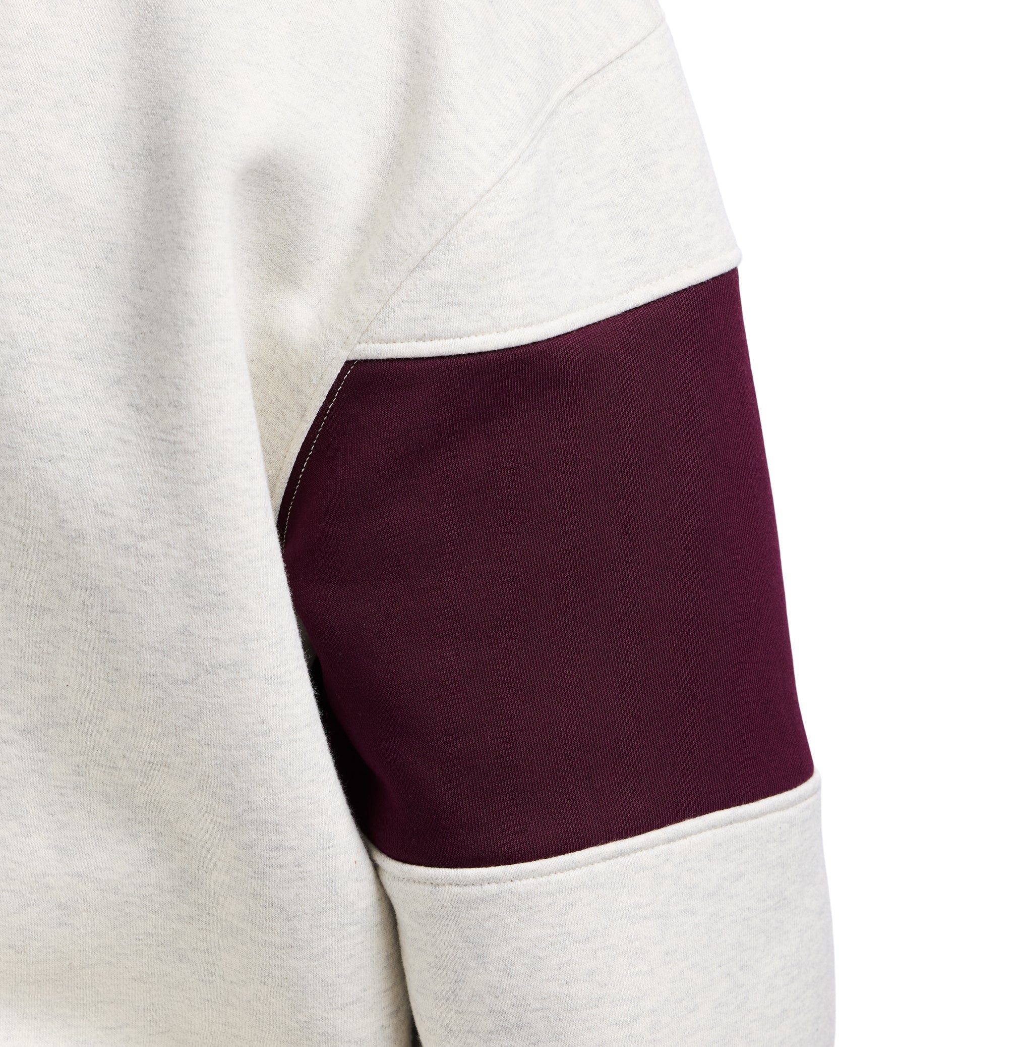 Mock Neck Sweatshirt | Oatmeal Heather - Image 9