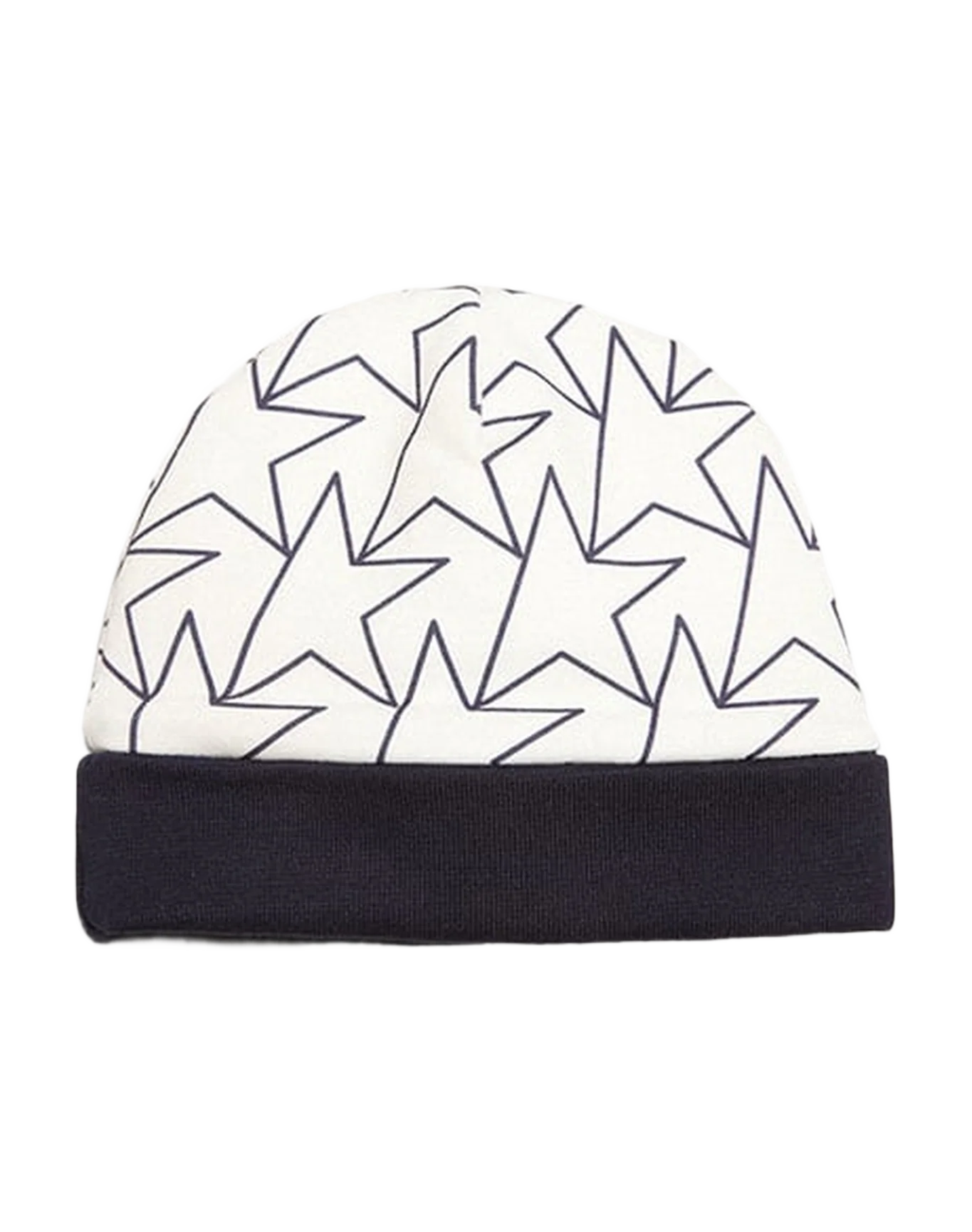 Baby | Gift Set In With Trim And Star | White x Navy Blue - Image 13
