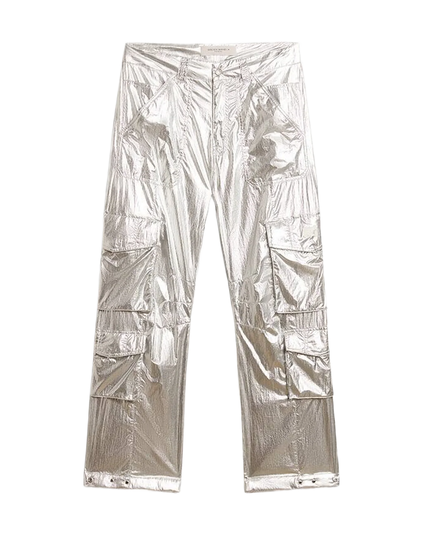 Men | Cargo Pants In Technical Fabric | Silver - Image 4