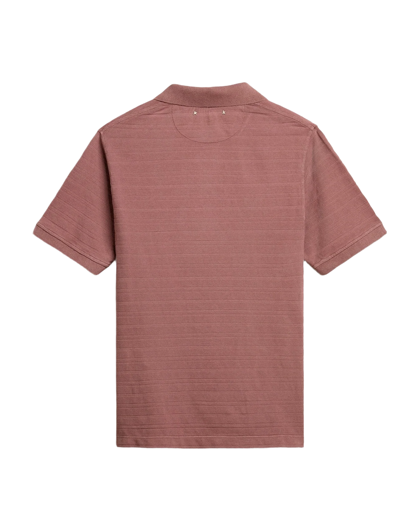Men | Pink Colored Cotton Piquet Polo Shirt | Rose Taupe - Image 5