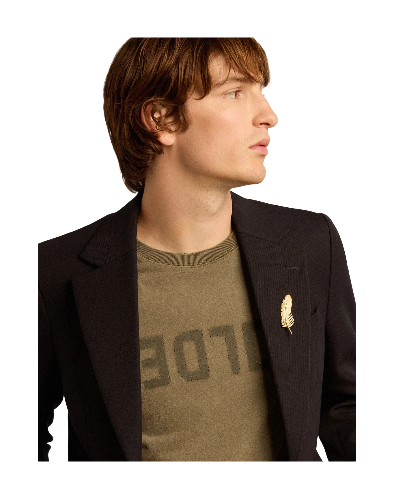 Men | Single Breasted Blazer In Wool Gabardine | Dark Blue - Image 8