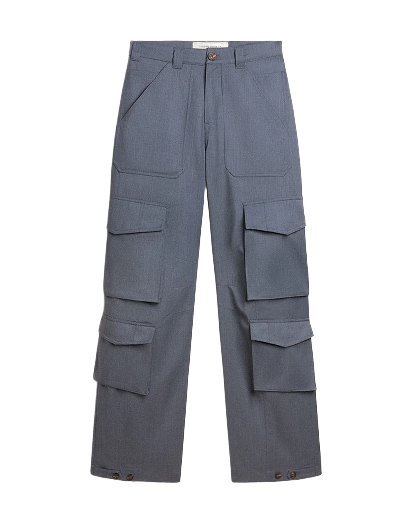 Women | Cargo Pants In Baby Blue Wool | Grisallie - Image 6
