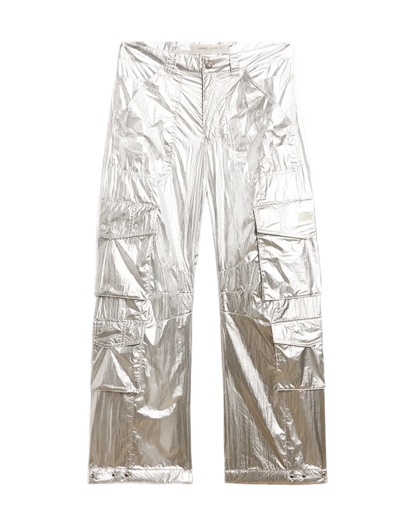 Women | Cargo Pants In Technical Fabric | Silver (V2) - Image 3