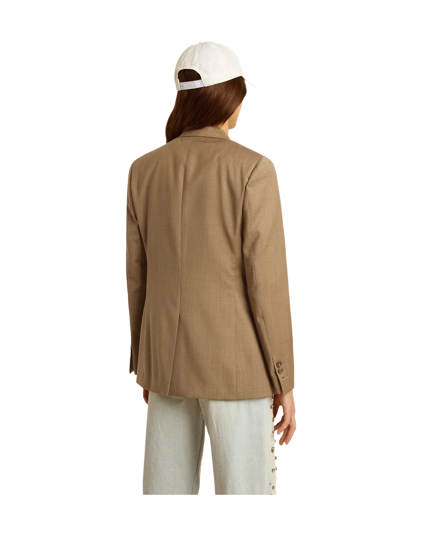 Women | Dove Gray Double Breasted Blazer | Fallen Rock - Image 2