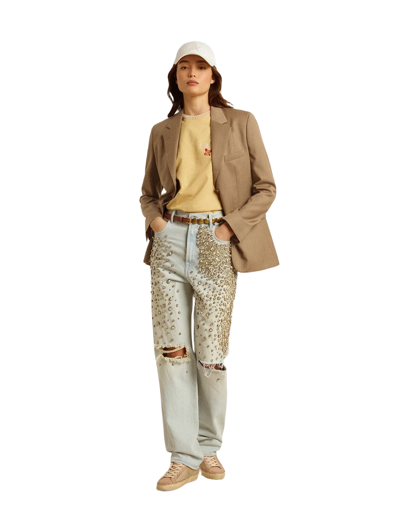 Women | Dove Gray Double Breasted Blazer | Fallen Rock - Image 5